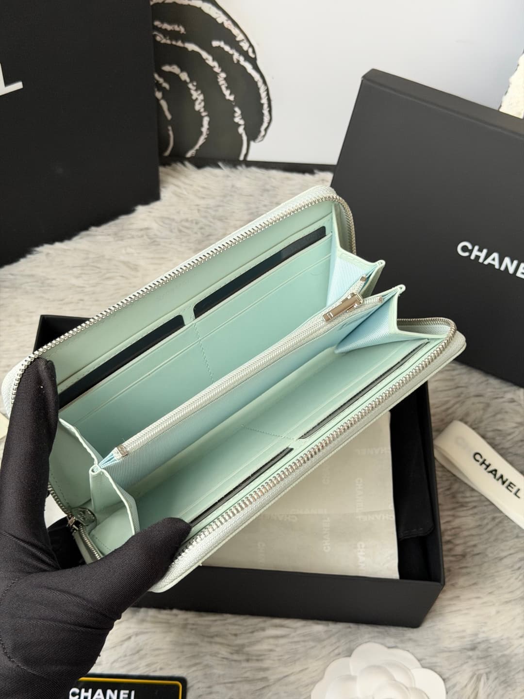 Chanel Classic Long Zipped Wallet A