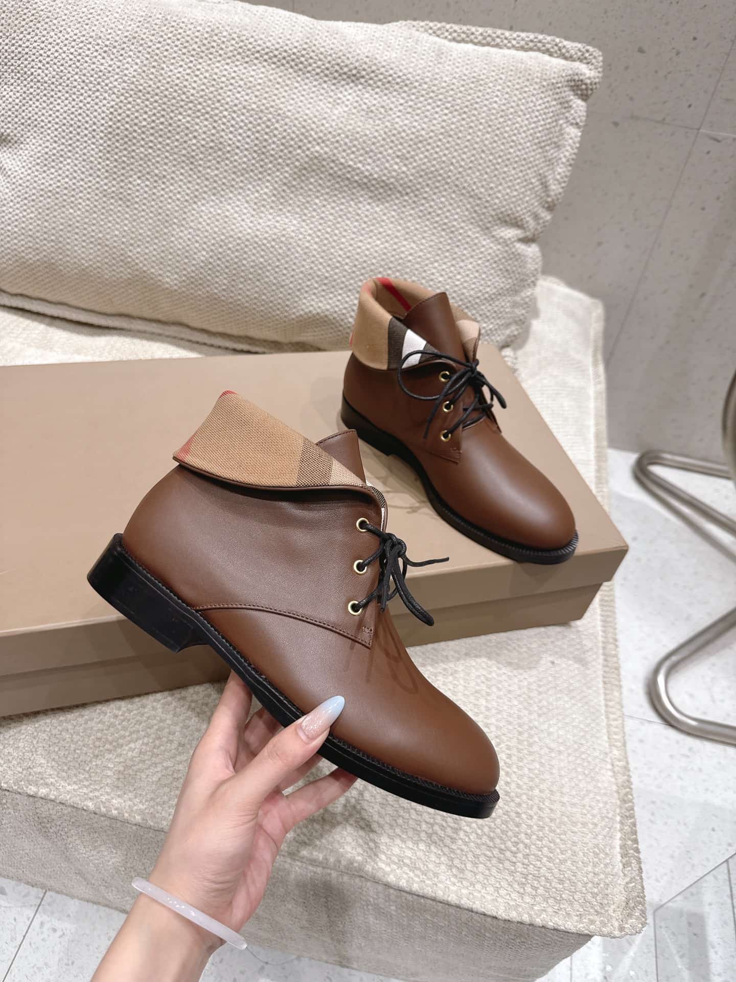 Burberry Leather Boots Shoes Women