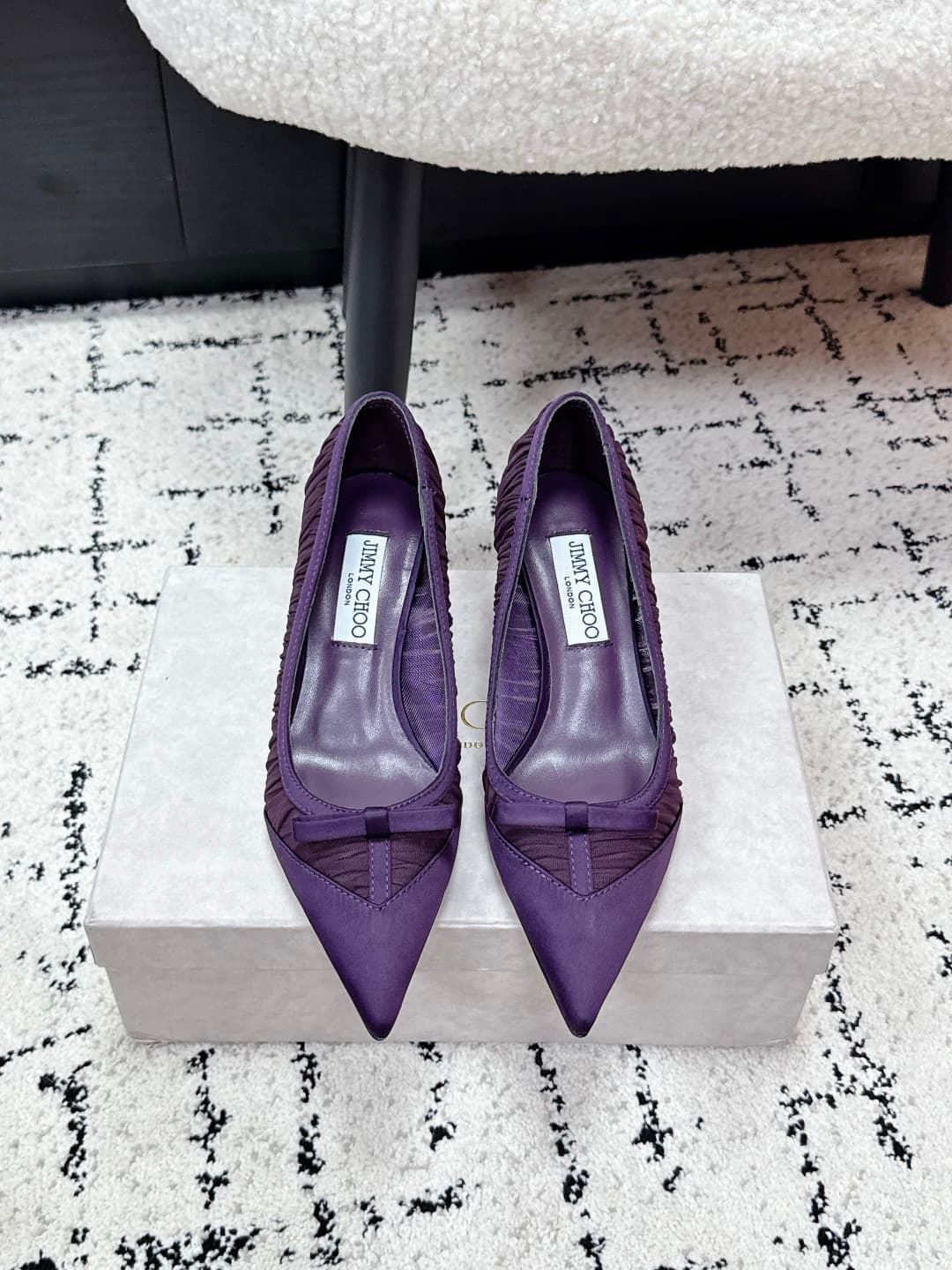 Jimmy Choo Love Mesh Tulle Pumps