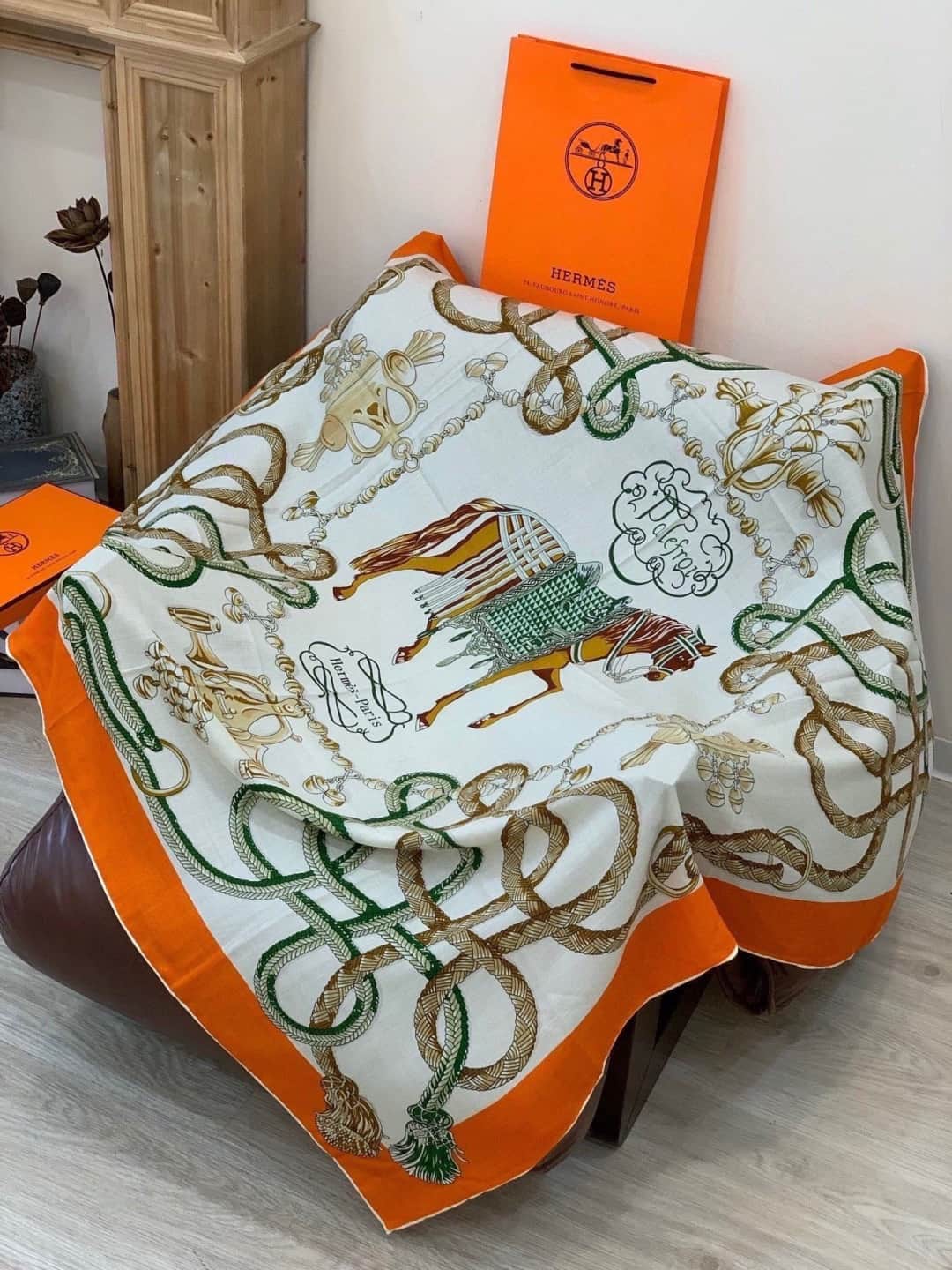 Hermes Palefroi shawl Square