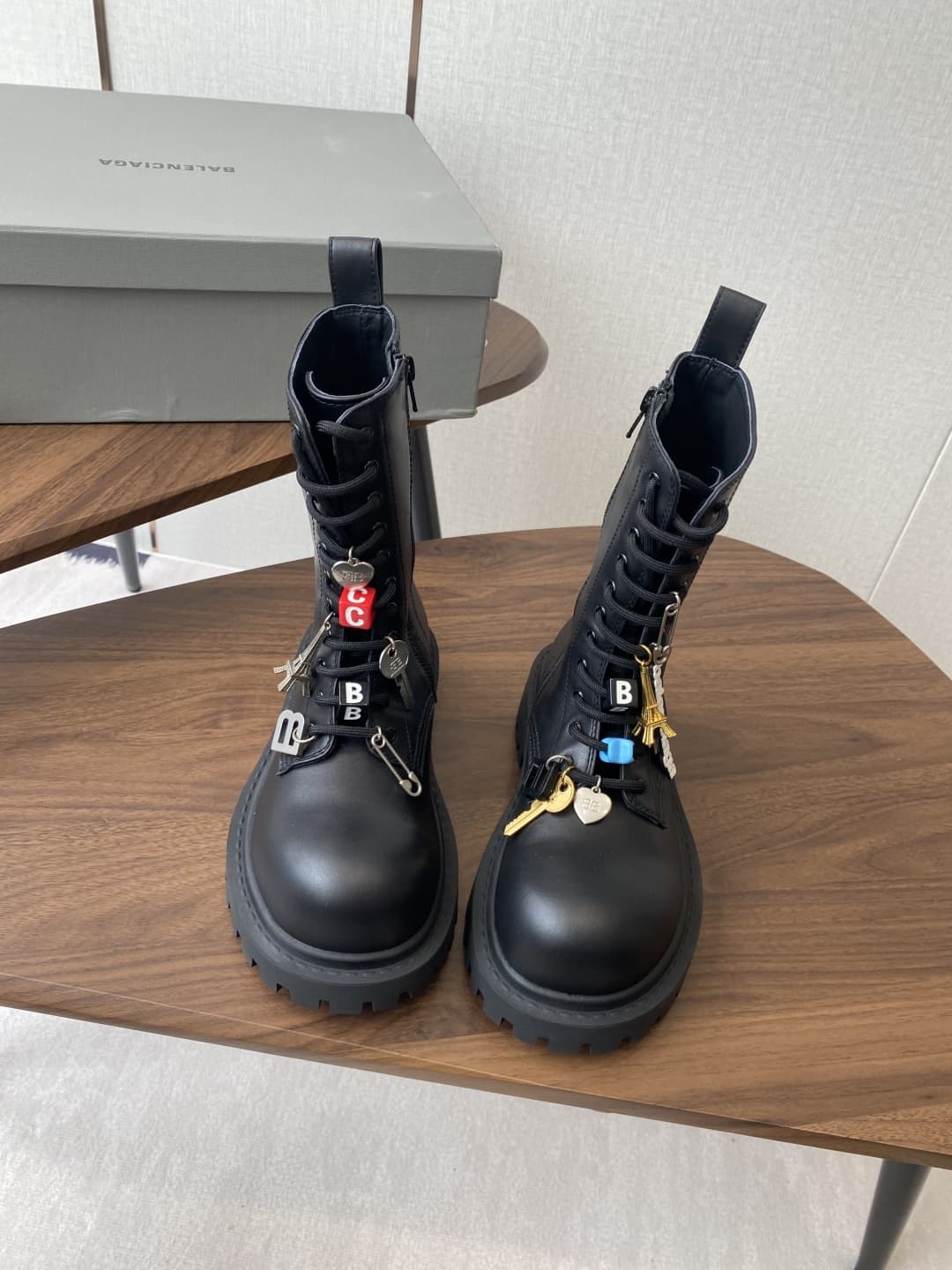 Balenciaga Hummer Lace-Up Booties Women