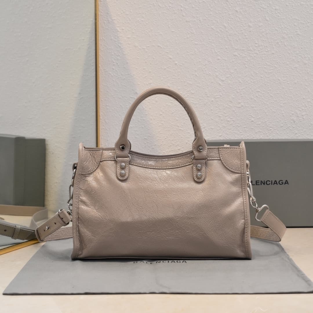 WOMEN'S LE CITY SMALL BAG Lambskin & Silver Metal High