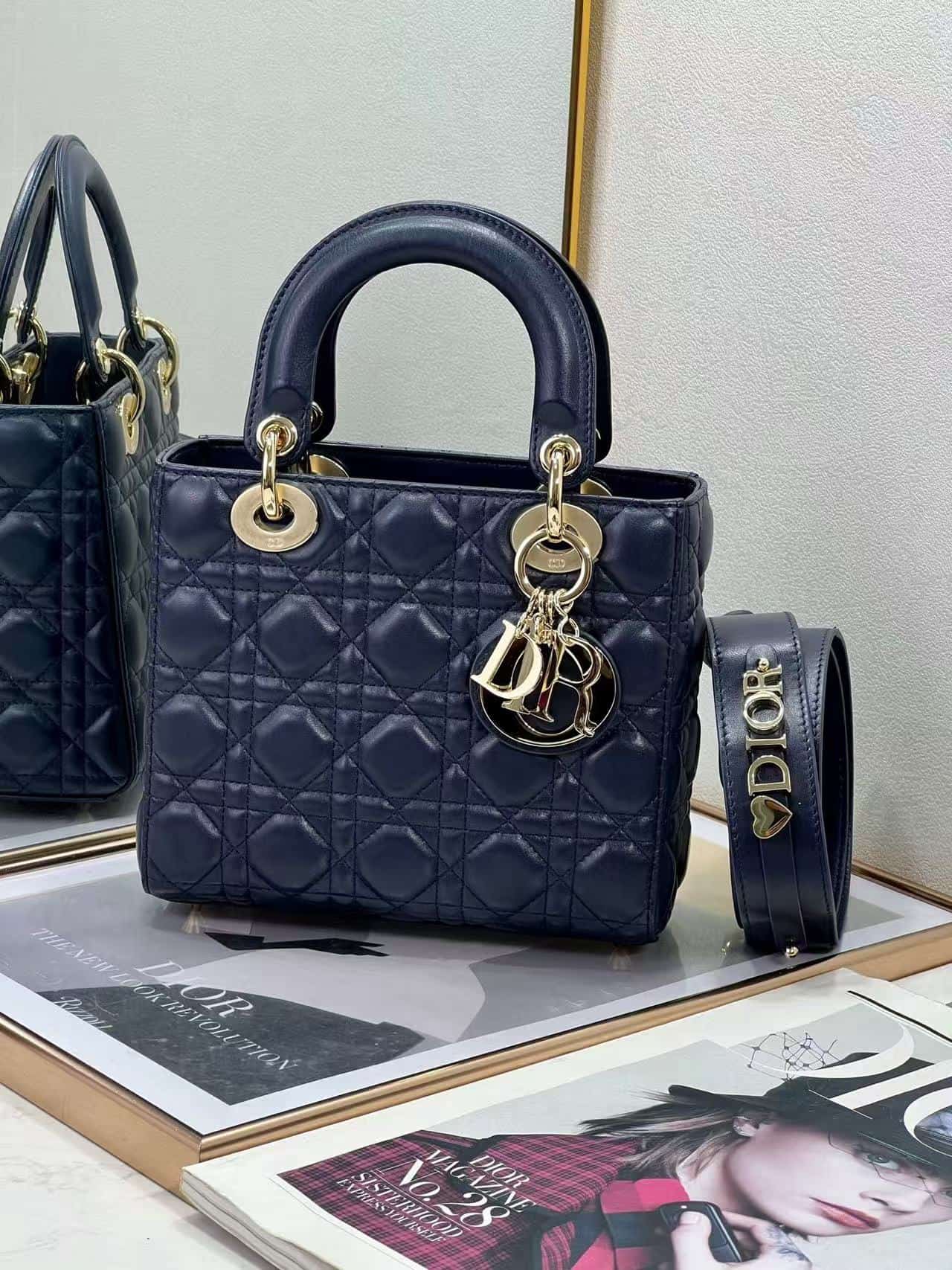 SMALL LADY Dior MY ABCDior BAG Cannage Lambskin High