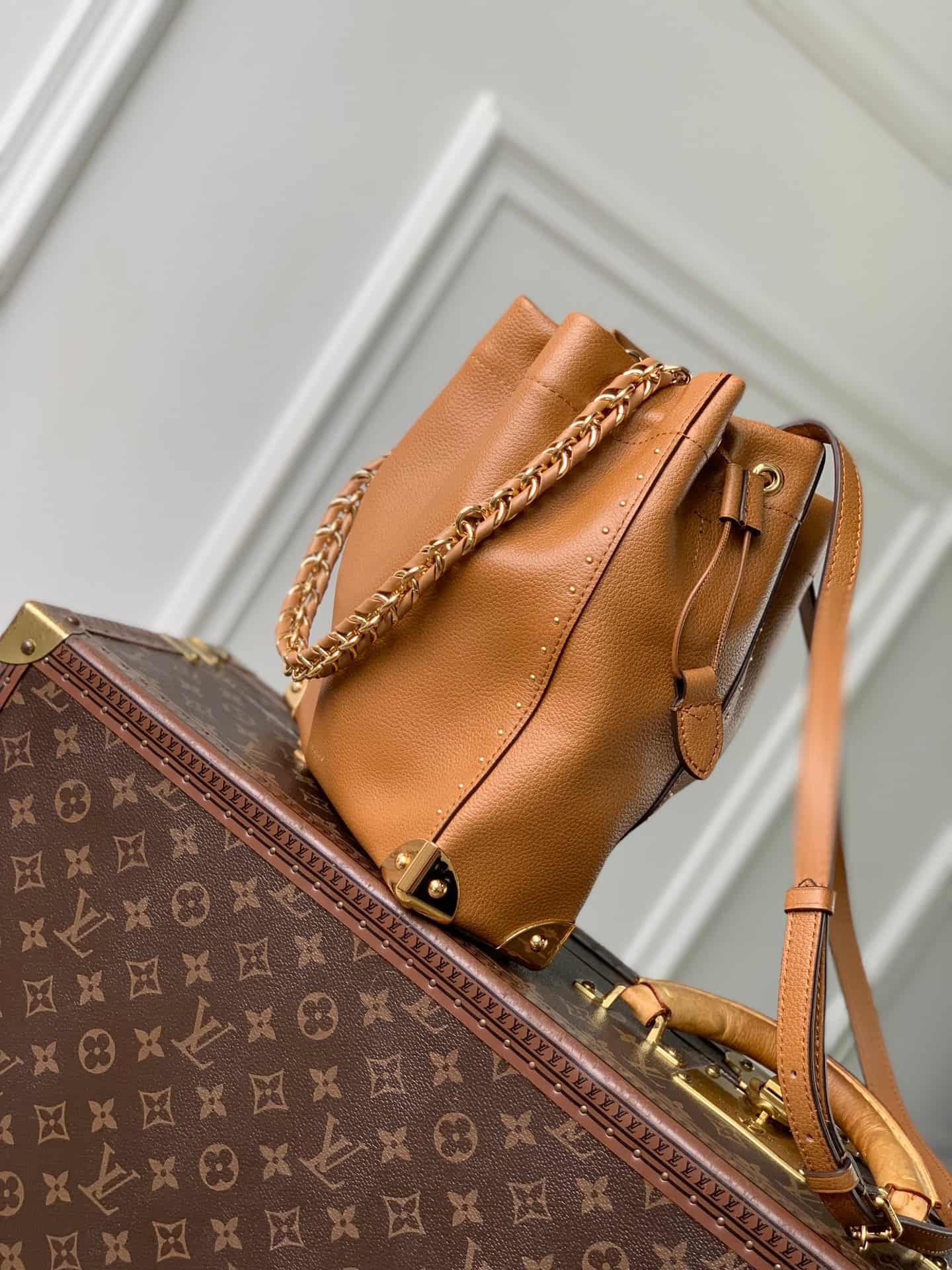 Louis Vuitton Noé Trunk Tan Calfskin leather M29131 High