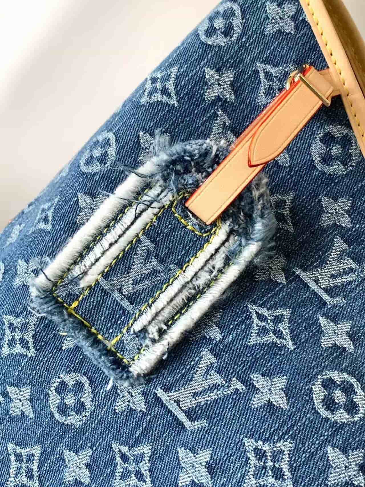 Louis Vuitton CARRYALL MM Monogram Denim M46855 High