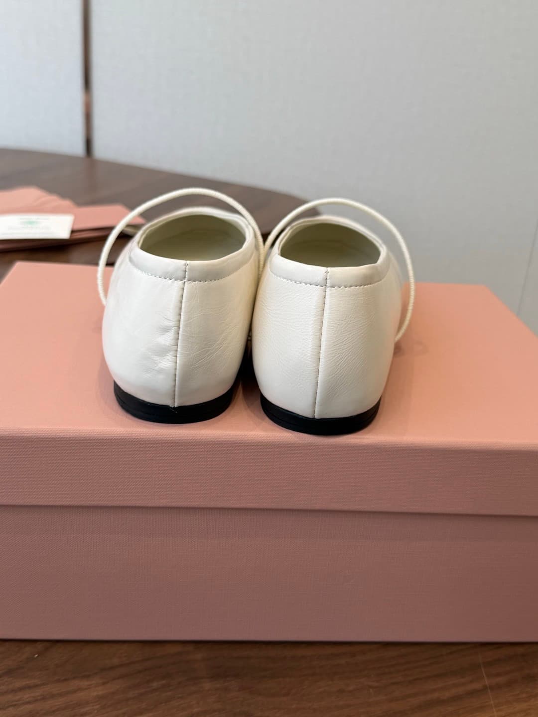 Miu Miu Leather Ballet Shoes Women