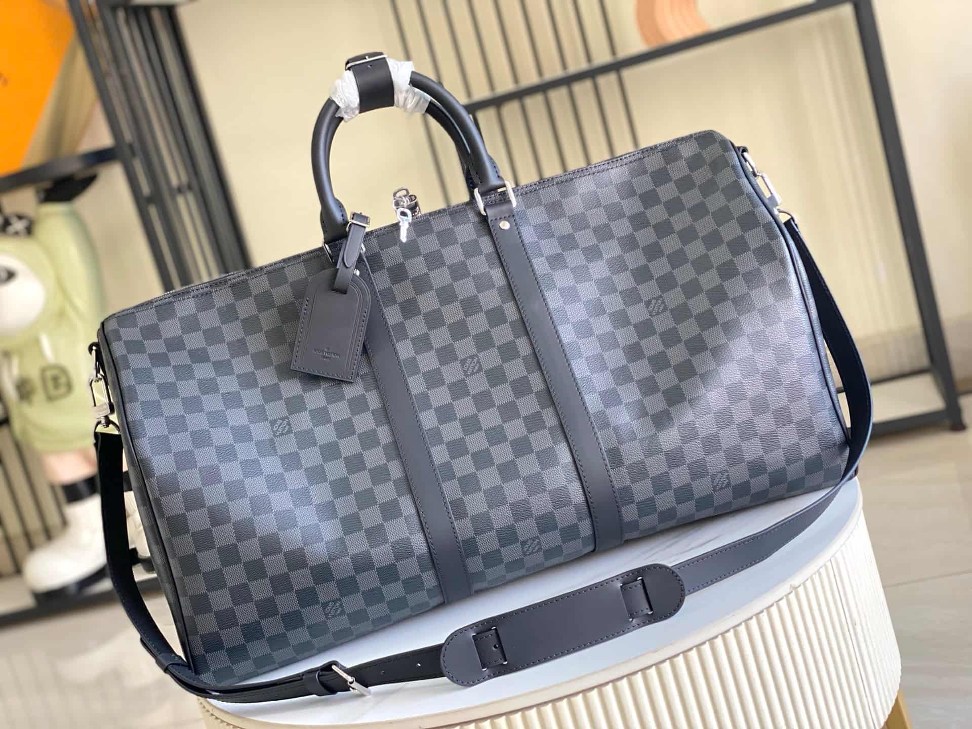 Louis Vuitton Keepall Bandoulière 55 Damier Graphite Canvas N41413 TOP