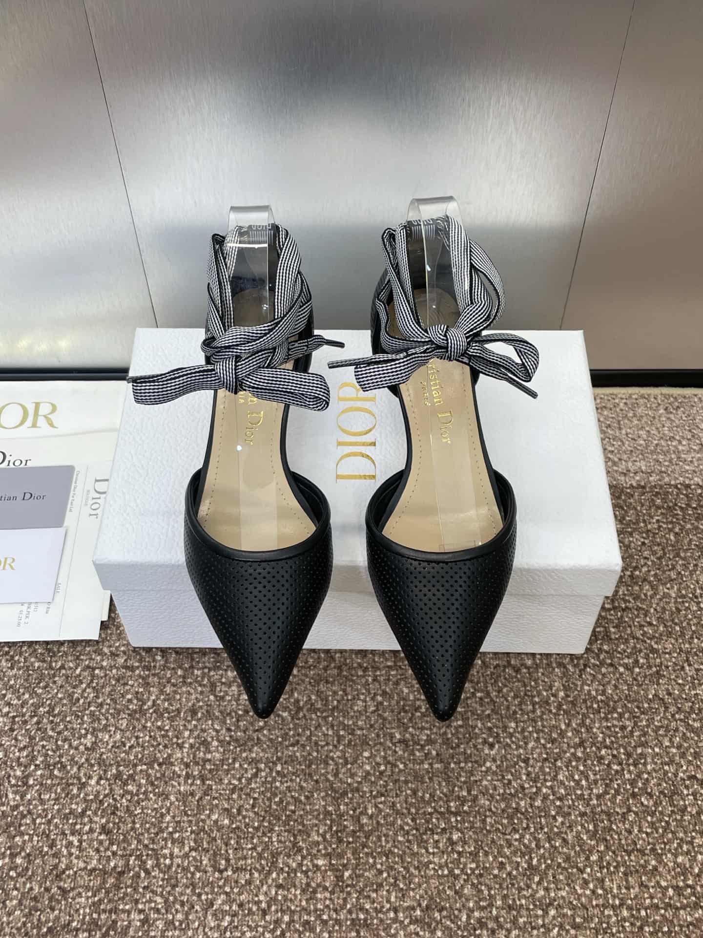 Dior D-Journey Lace-Up Pump Shoes Low Women