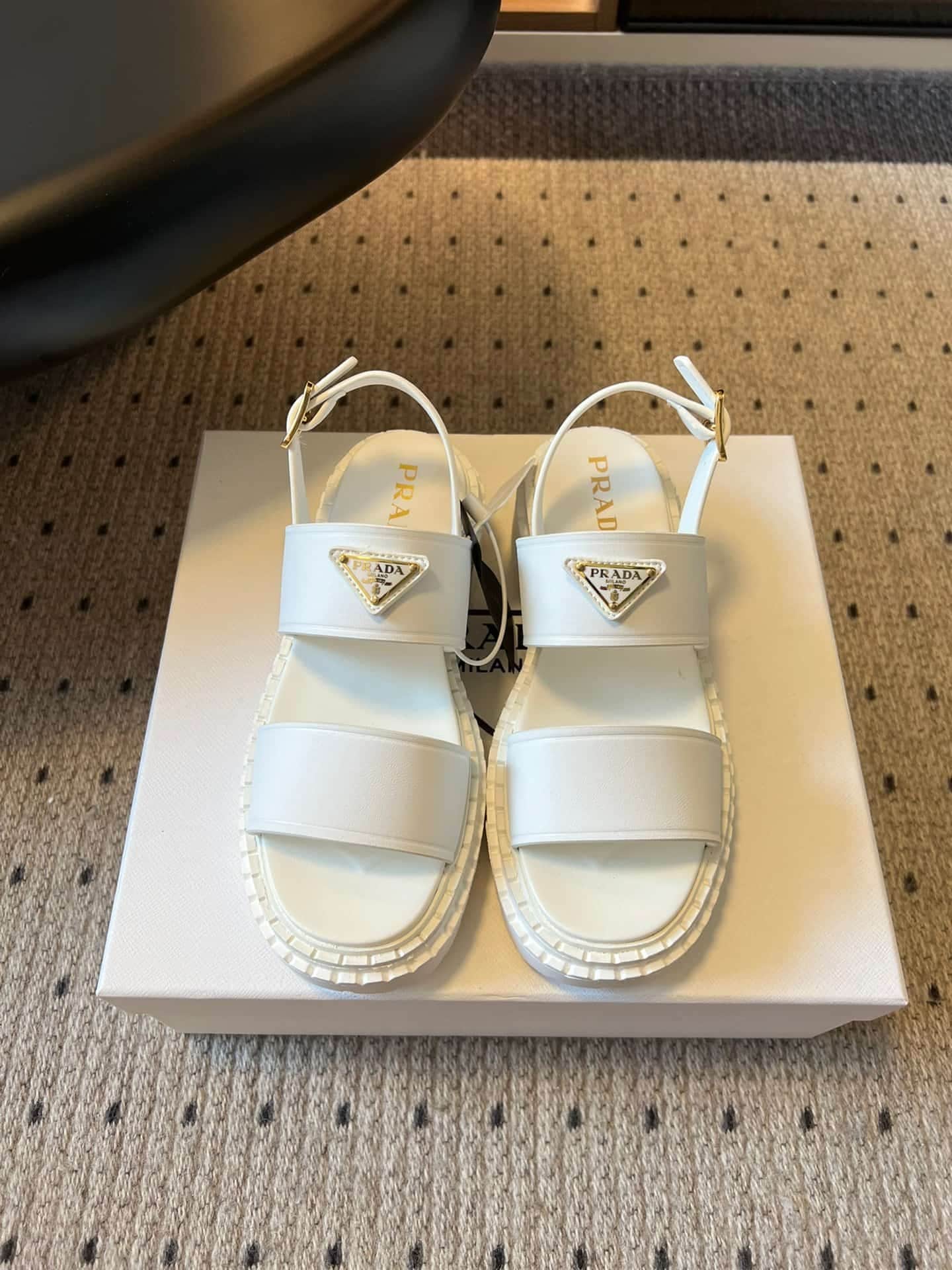 Prada buckle-strap Platform Sandal Shoes Women