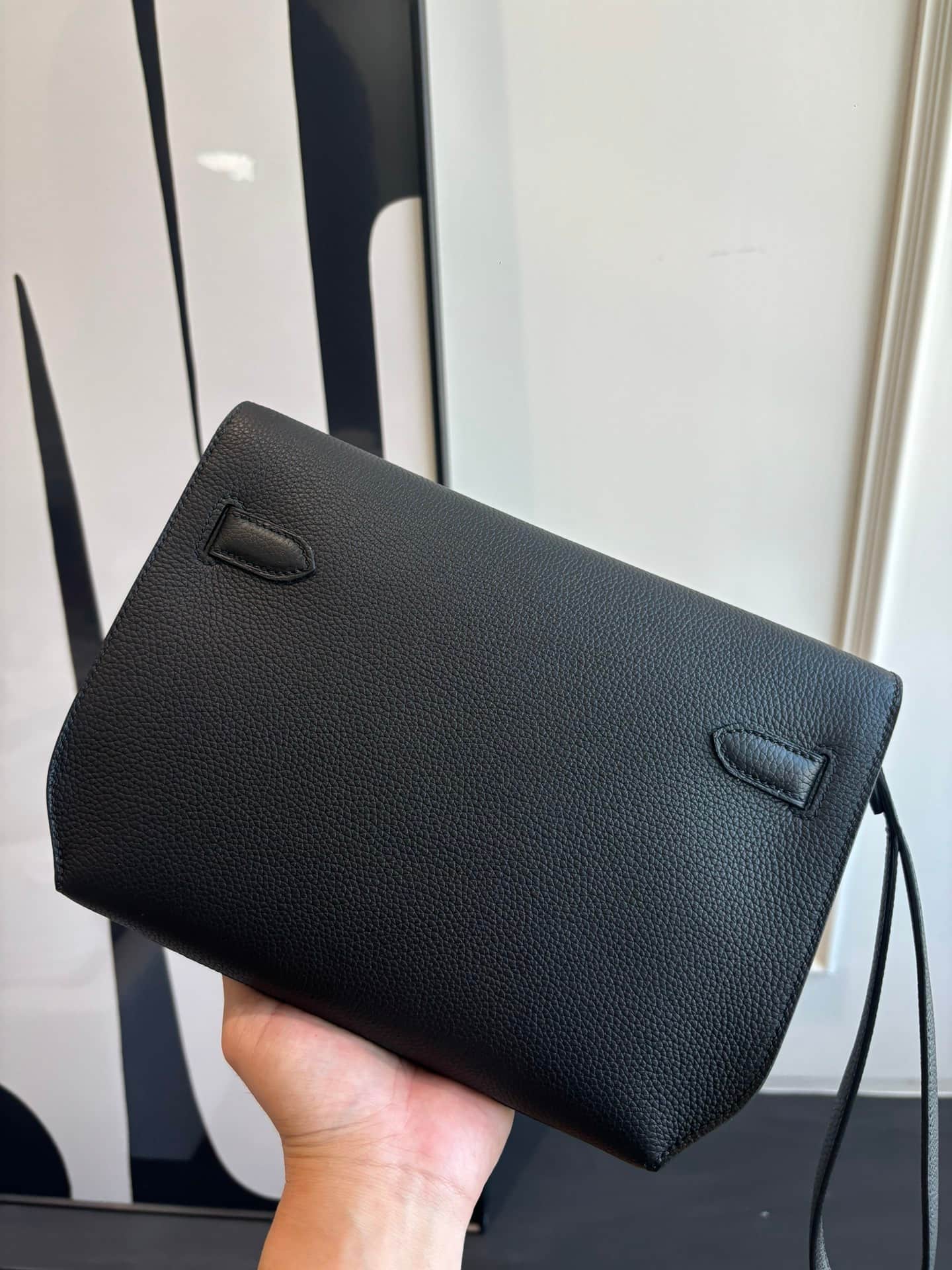 Hermes Kelly Depeches 25 Pouch Togo Leather WAX High