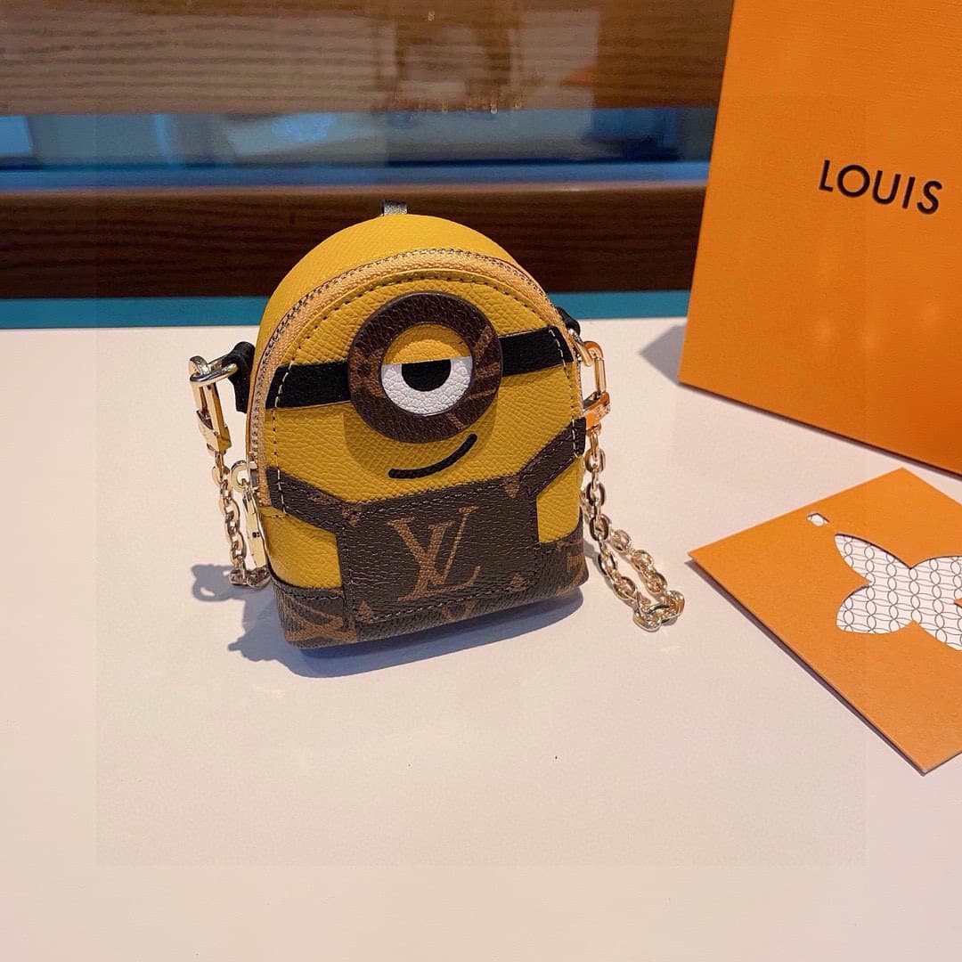 Louis Vuitton-themed Minion coin purse