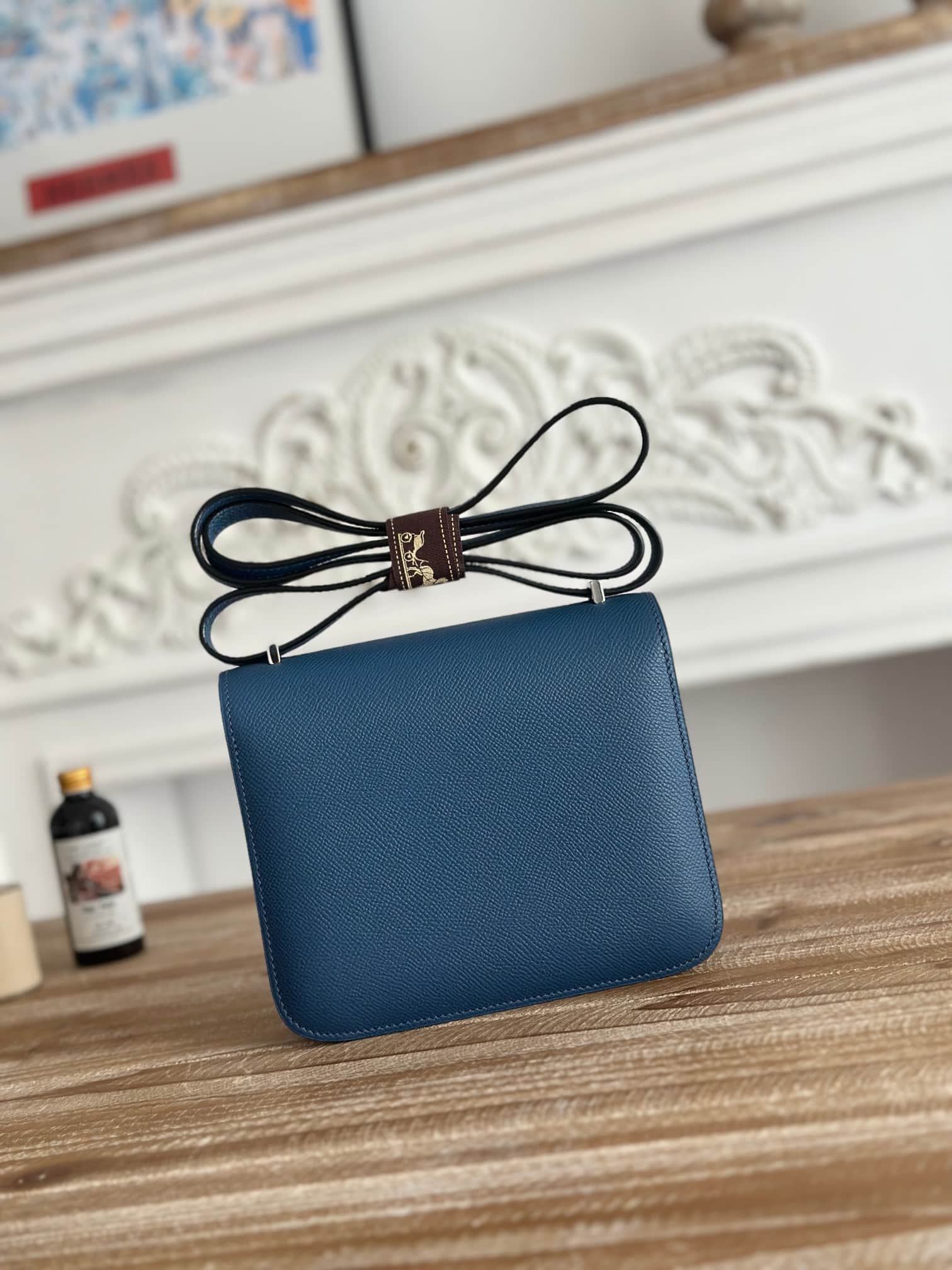 Hermes Mini Constance 18cm Epsom Bag WAX Deep Bleu High