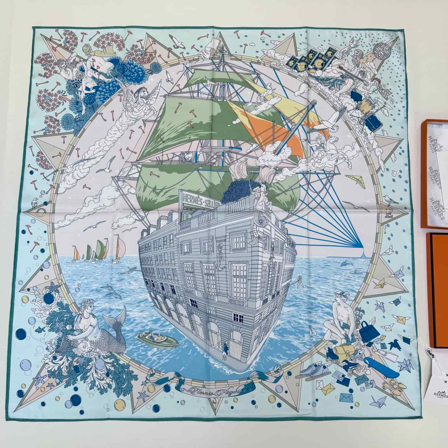 Hermes Silk Flagship Scarf 90