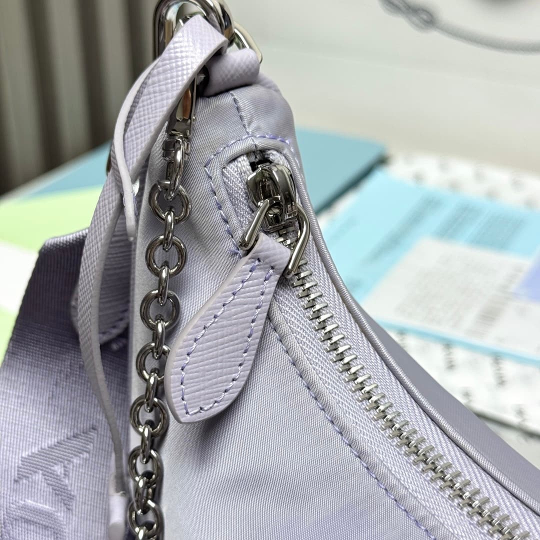 Prada Re-Edition 2005 Nylon bag 1BH204 Purple High