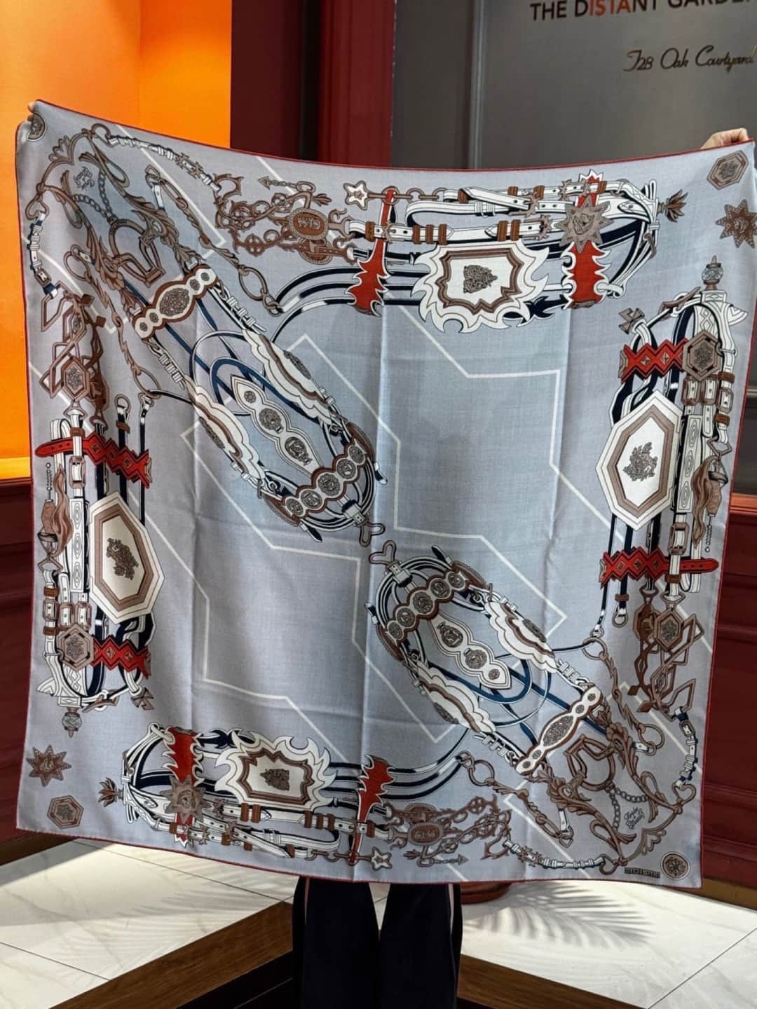 Hermes Brides et Destin silk scarf
