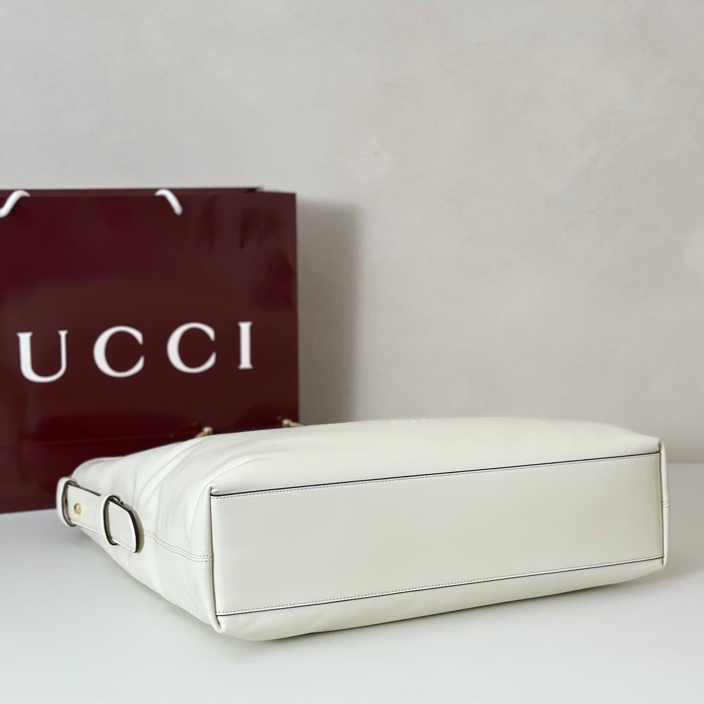 Gucci Beatrix large tote bag 850546 white leather High