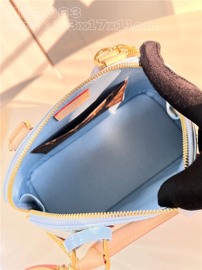 Louis Vuitton Alma BB Bag Monogram Vernis embossed cowhide leather M24062 High
