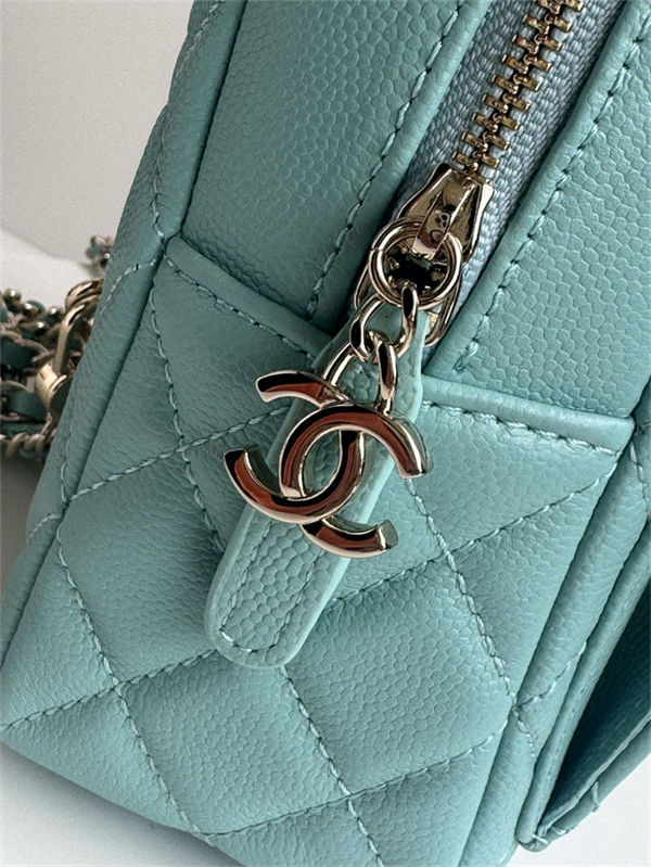 Chanel Mini Backpack Grained Calfskin Gold-Tone Metal AP3753 Mint A