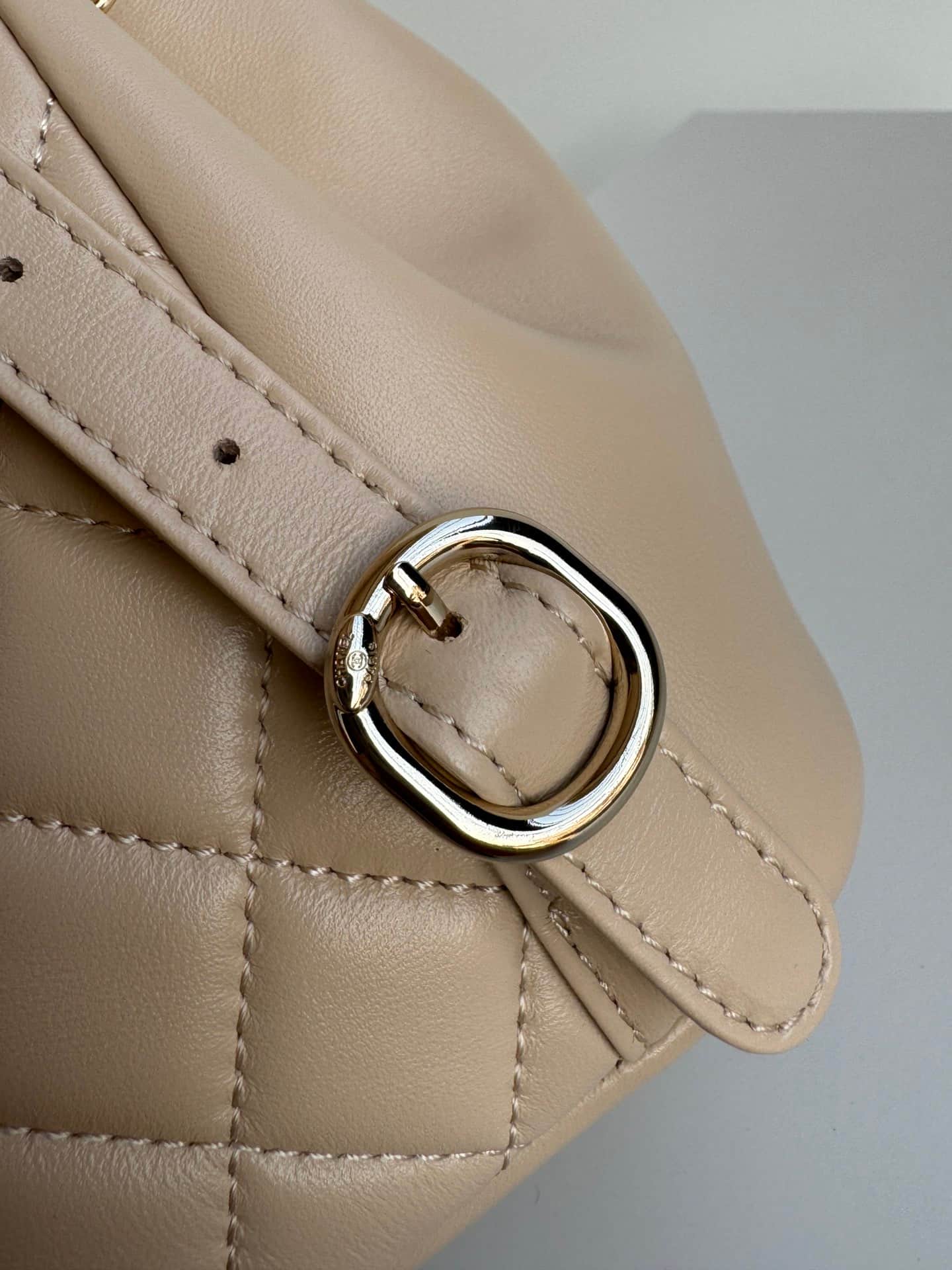 Chanel Medium Quilted Duma Backpack Lambskin AS3618 Beige A