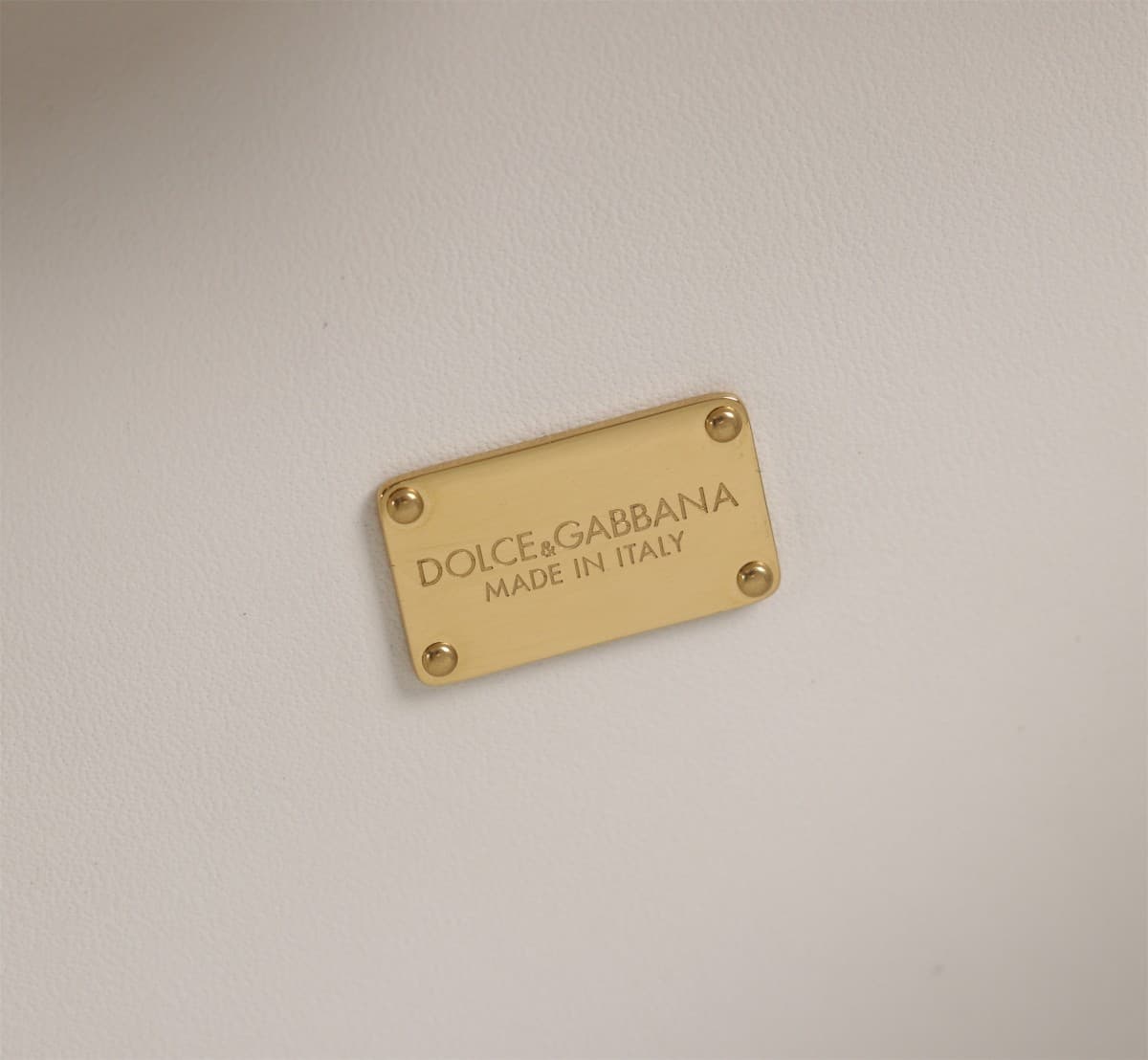 Dolce & Gabbana white patent leather DG Logo handbag high