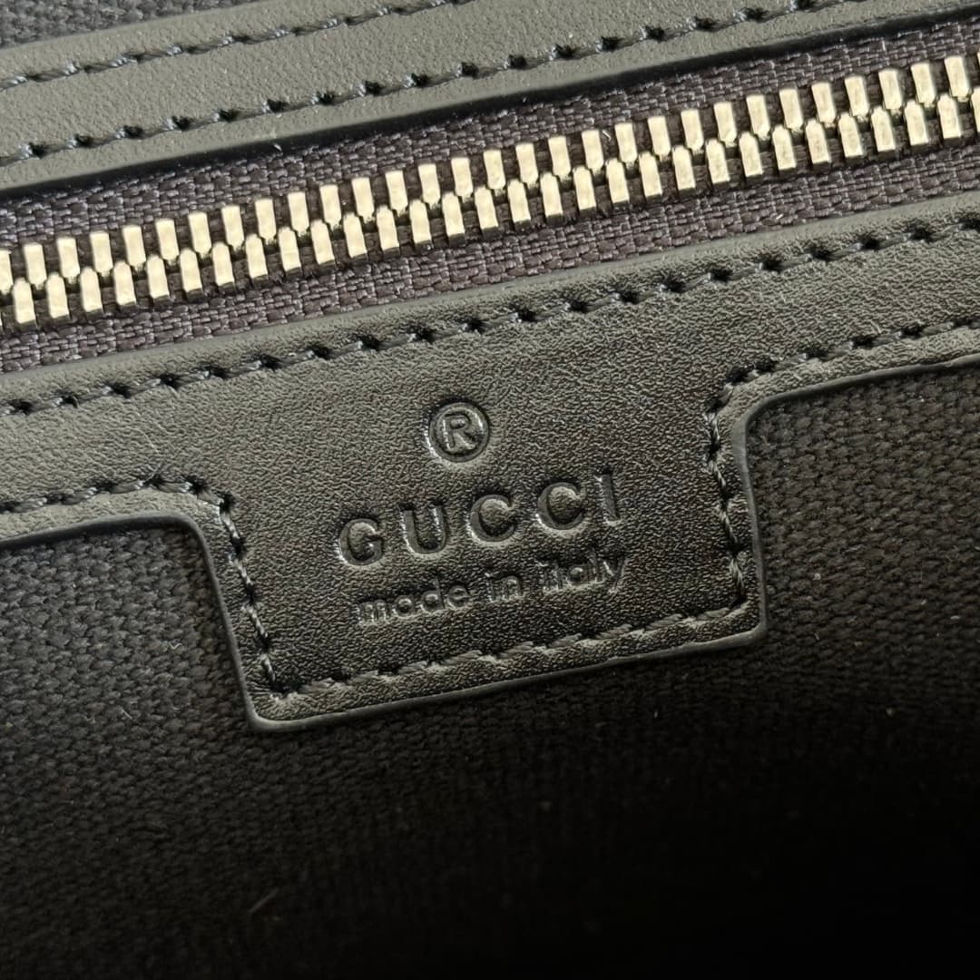 Gucci GG Emblem medium crossbody bag Black embossed GG smooth leather 850235 High