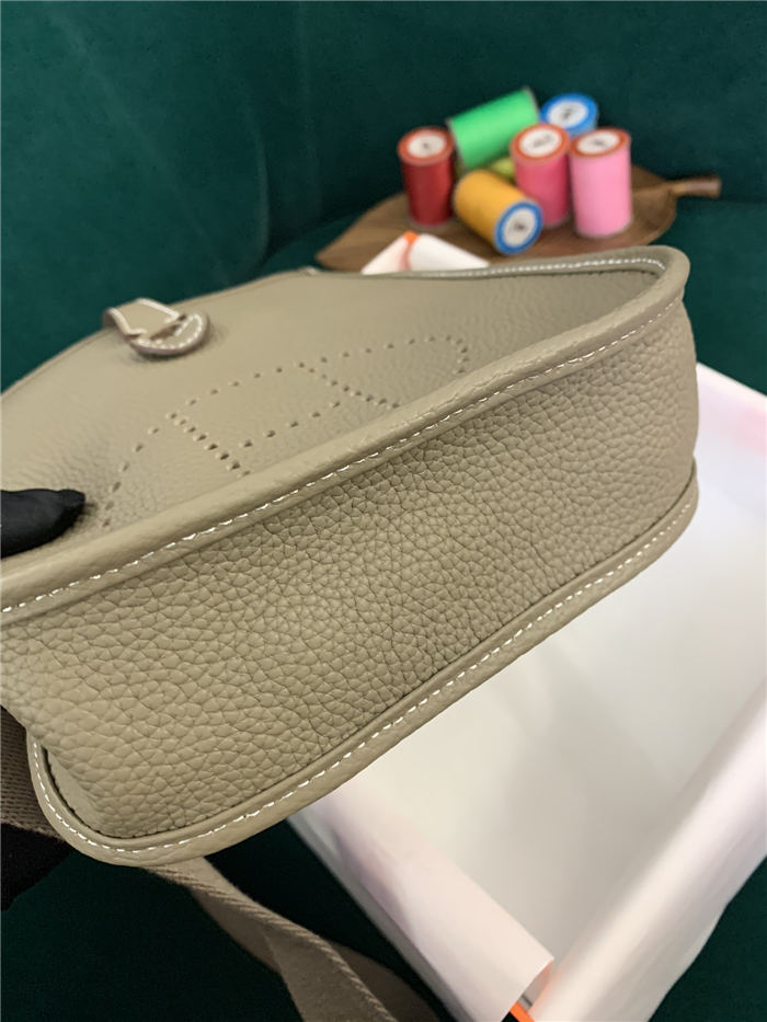 Hermes Evelyne III TPM Mini Bag Calfskin In Gris Tourterelle High