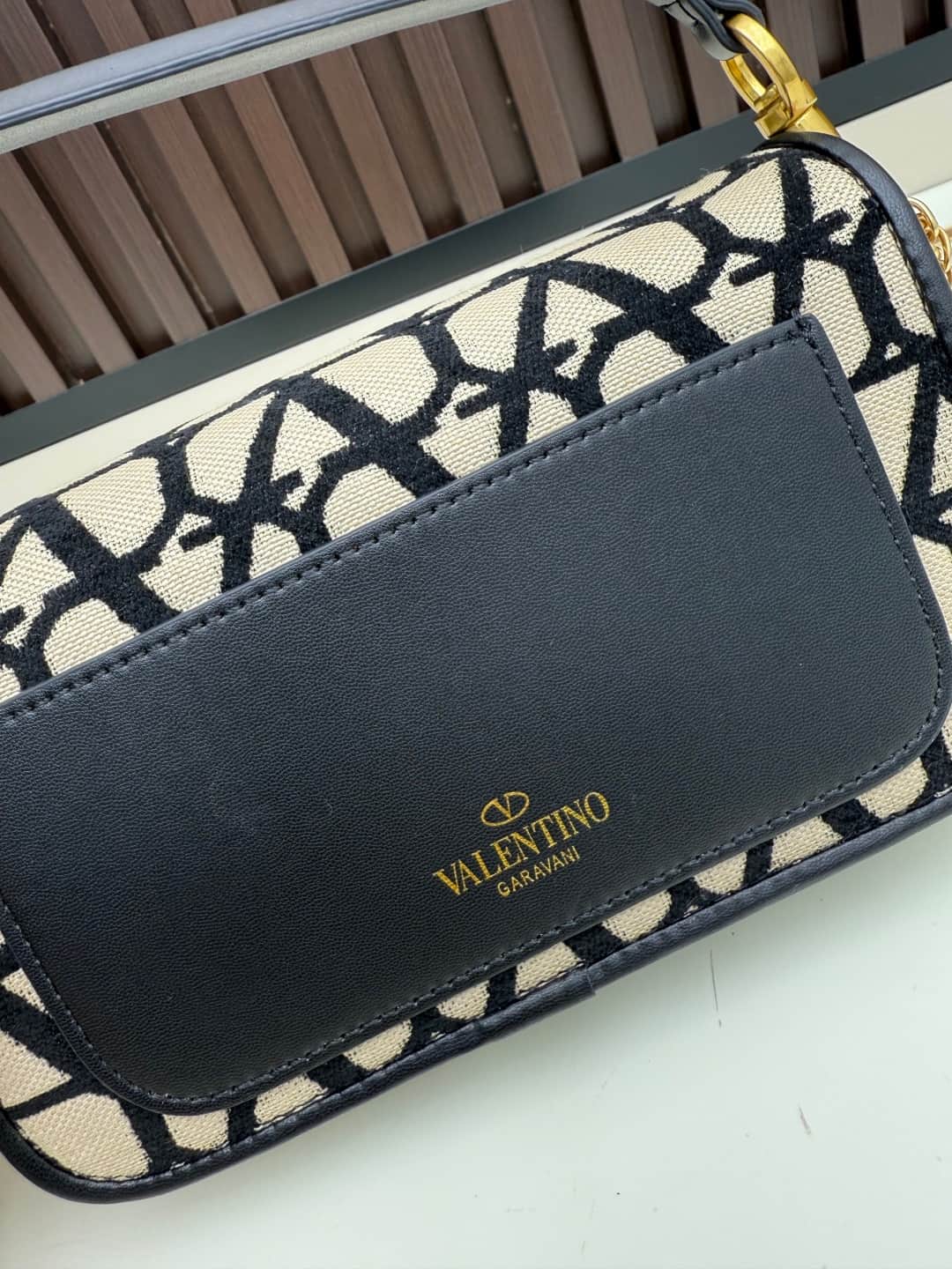 Valentino VLogo Garavani Loco Small Shoulder Bag in Toile Iconographe High
