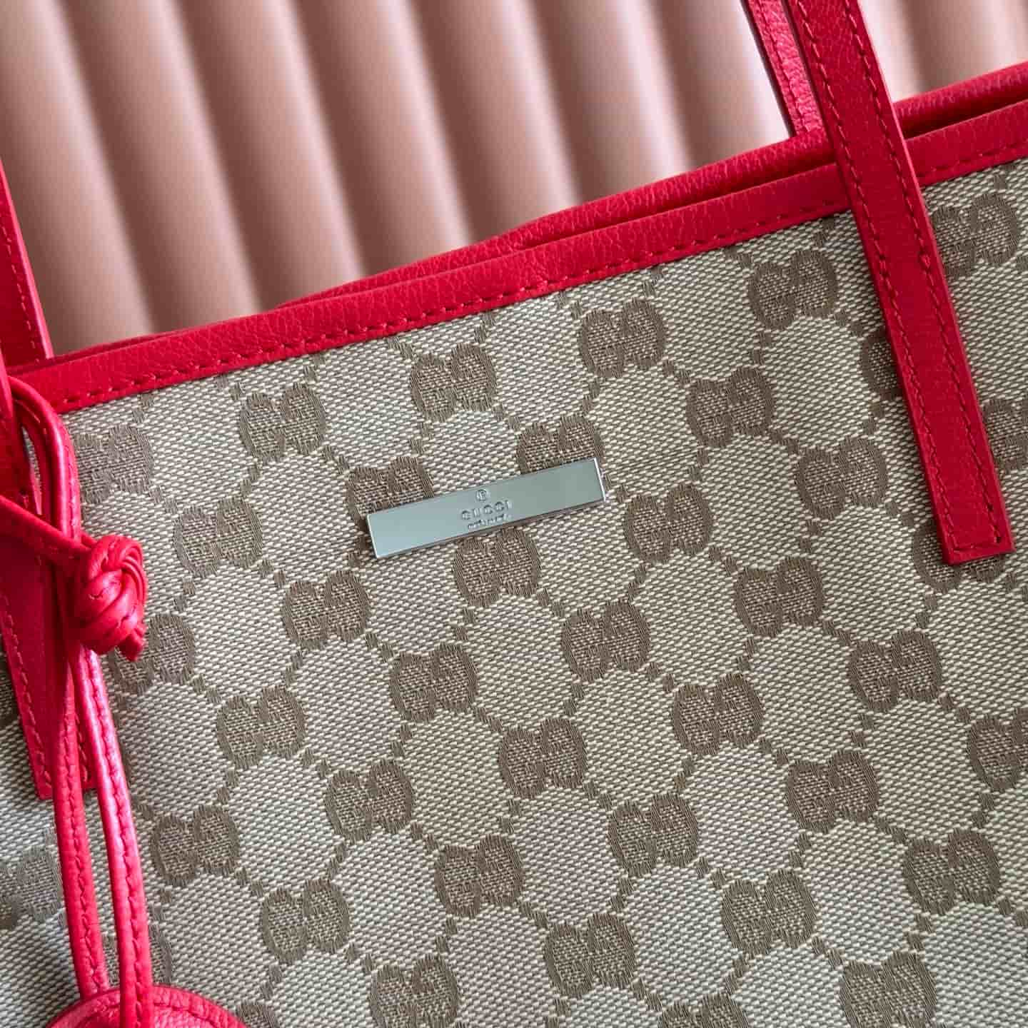 Gucci Tribeca large tote bag sand and brown GG canvas A0034D High