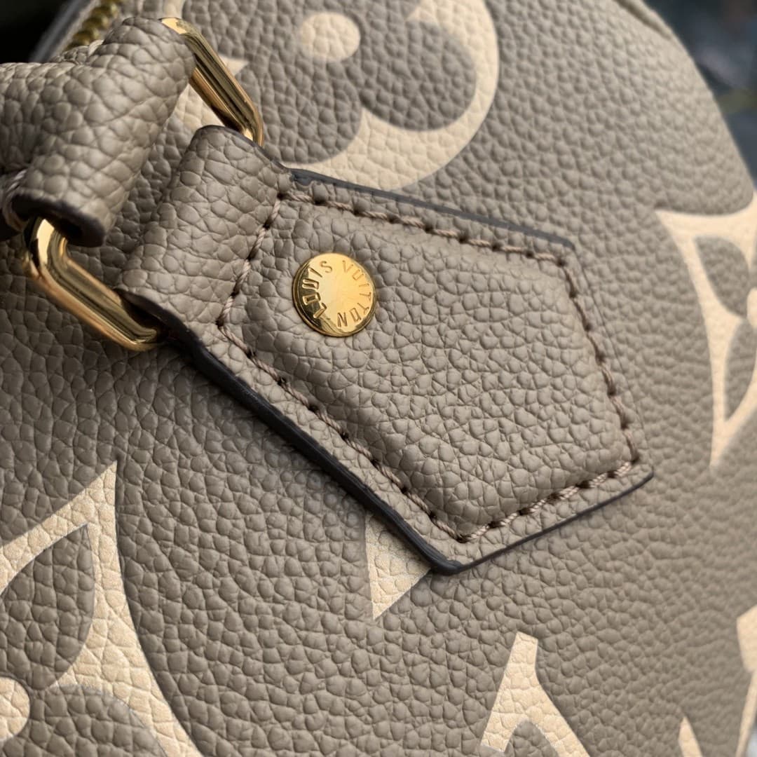 Louis Vuitton Speedy Bandoulière 20 Tourterelle Gray / Crème Beige M46575 High