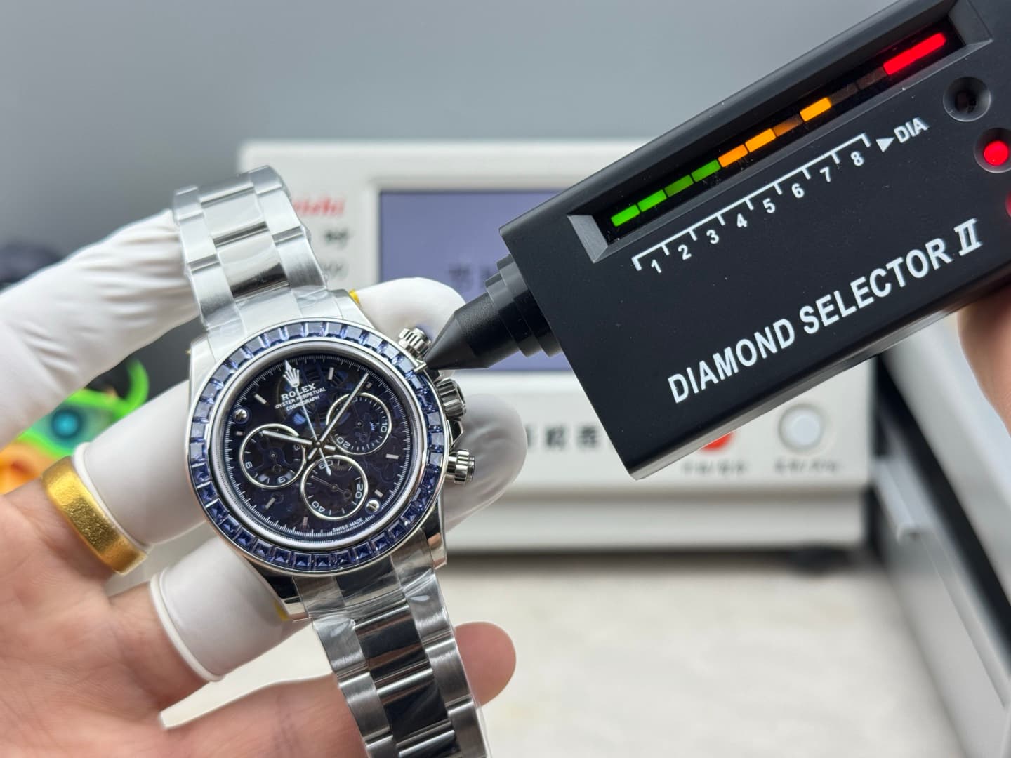 Rolex Daytona Watch with Sapphire Bezel and Obsidian Dial TOP
