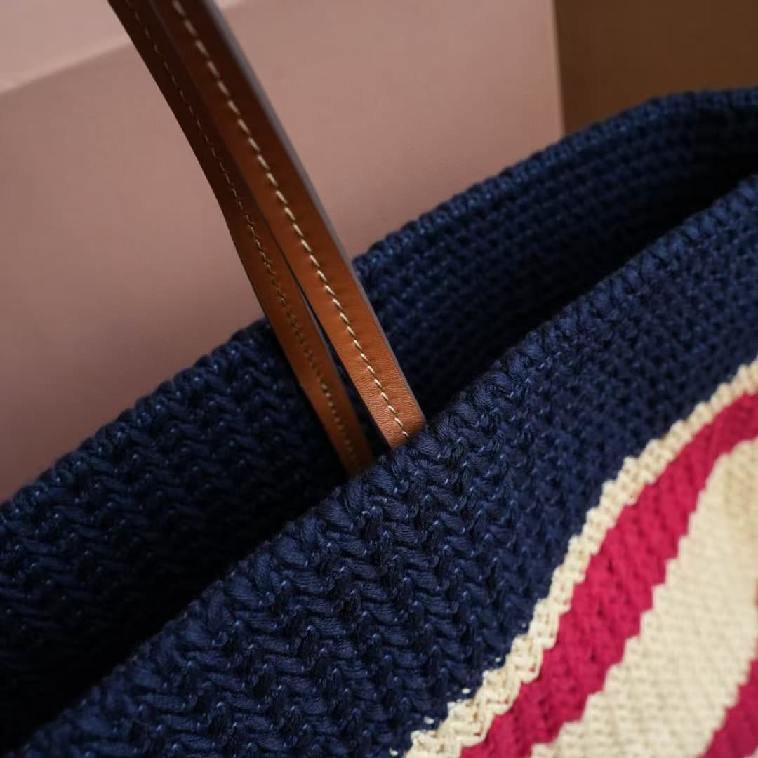 Miu Miu Woven fabric tote bag High