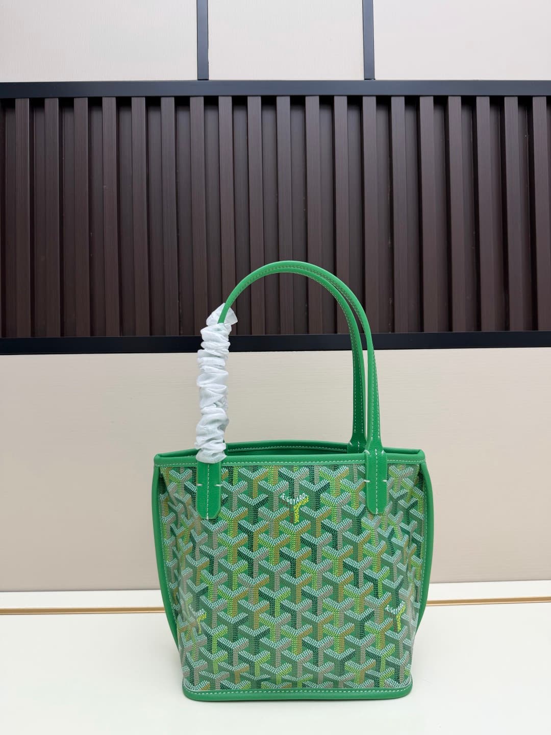 Goyard Anjou Mini Bag in green Goyardine canvas Mid
