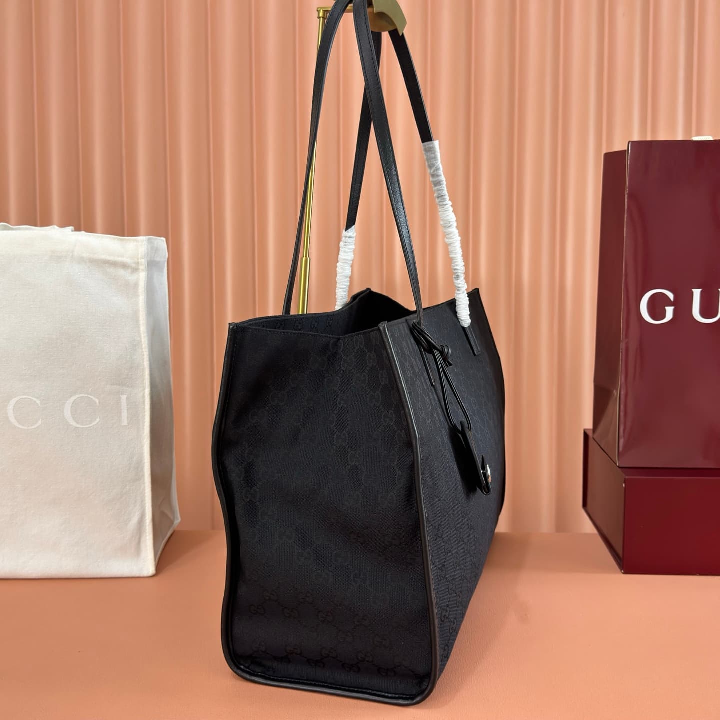 Gucci Londra large tote bag Black GG canvas 875056 High