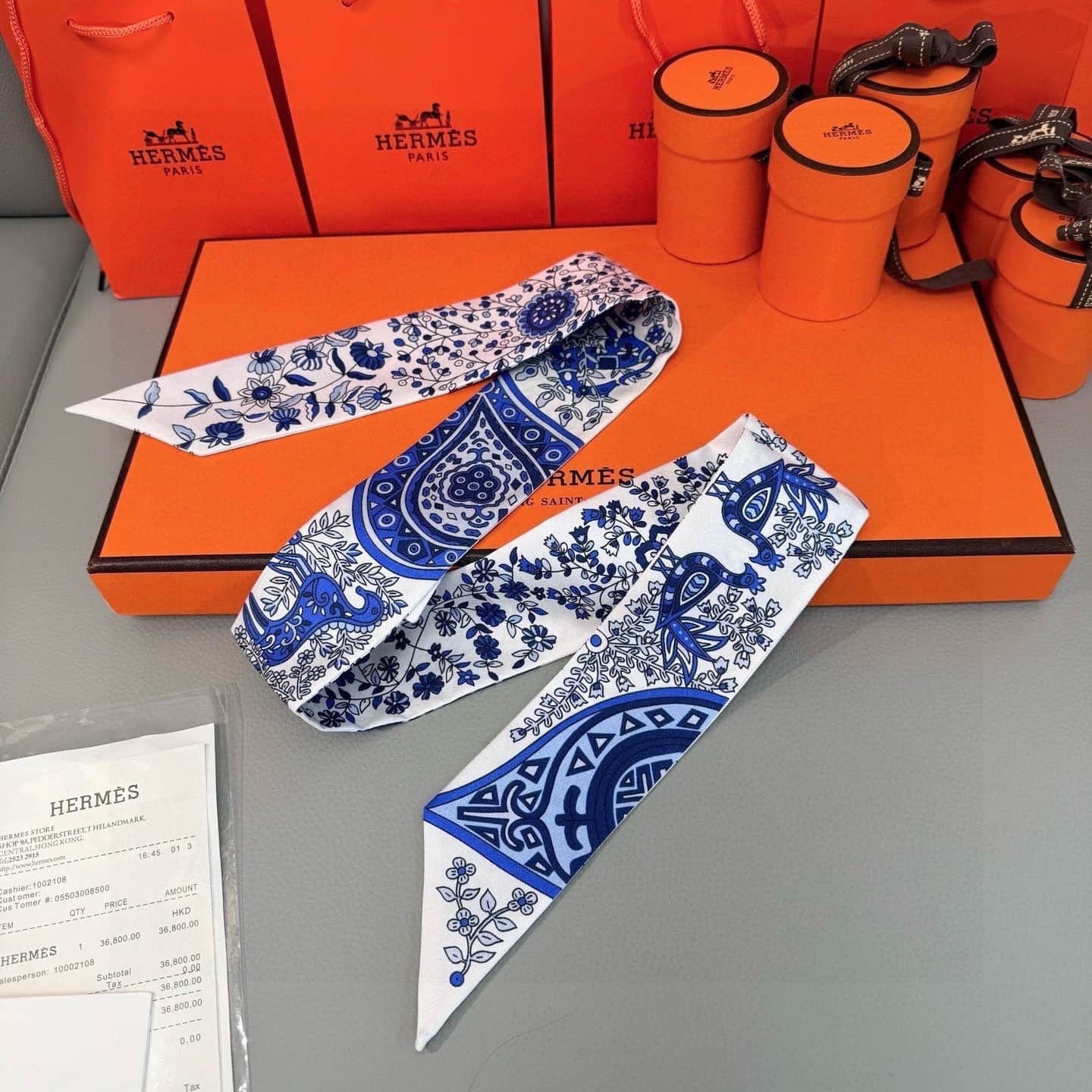 Hermes Silk Twilly scarf
