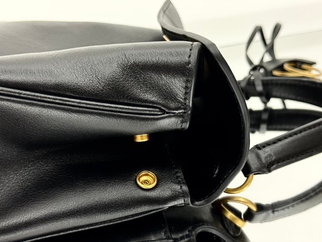 Balenciaga Rodeo Mini bag in black Smooth Calfskin Leather With Gold-Tone Metal TOP