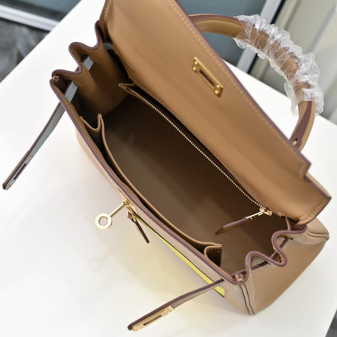 Hermès Colormatic Kelly 25 in Chai Swift Leather WAX High