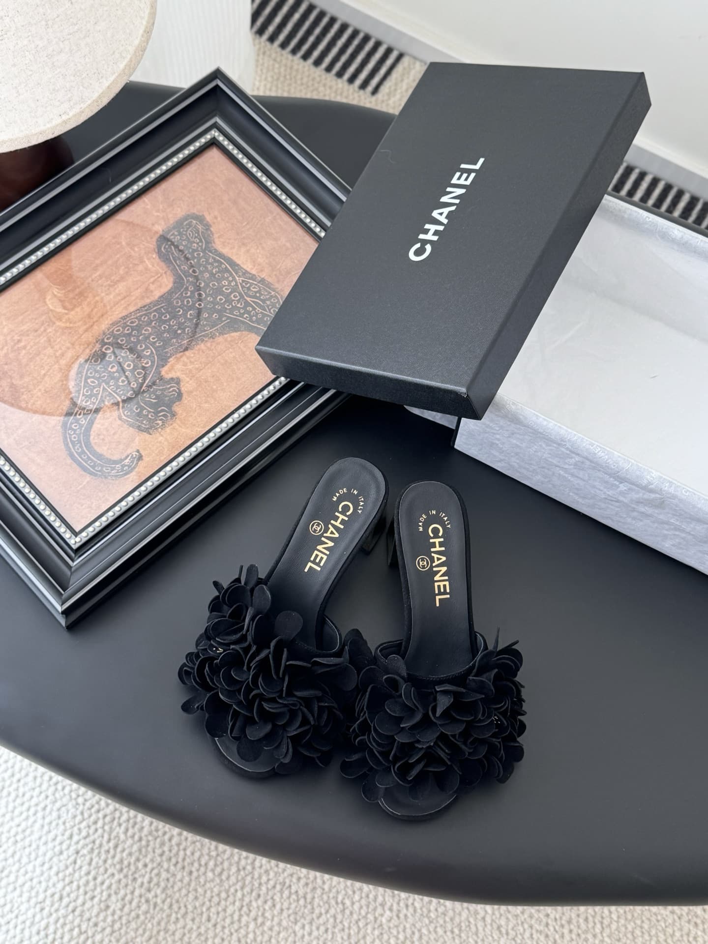 Chanel Square scarf Sandal Shoes Women