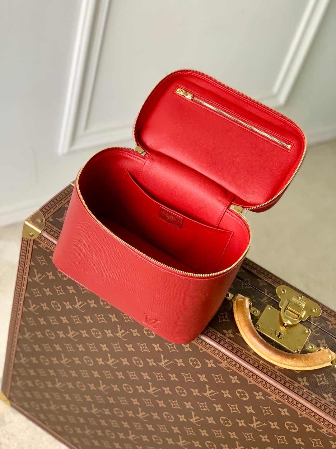 Louis Vuitton Nice BB Epi grained leather Monogram M25856 Monogram Red High