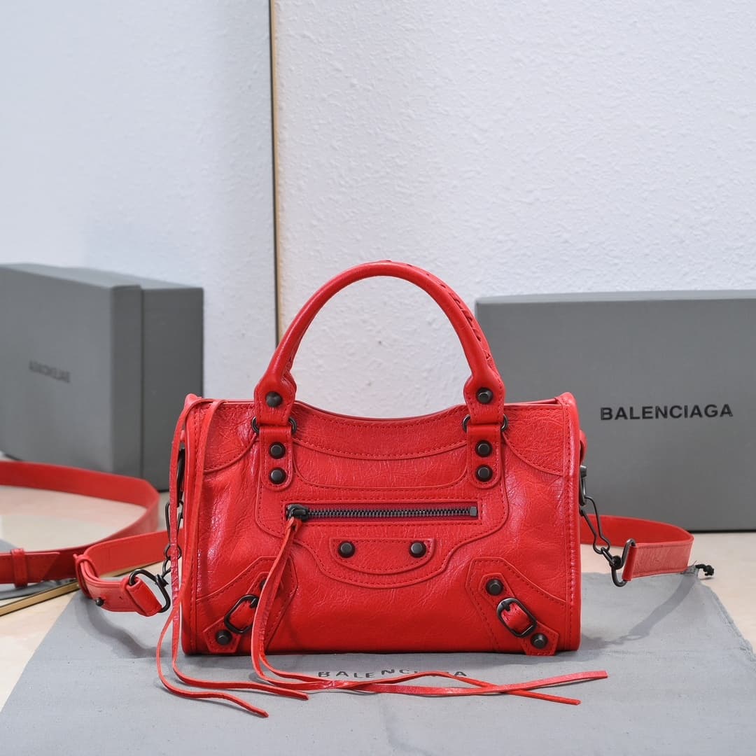 WOMEN'S LE CITY MINI BAG Lambskin & Black Metal High