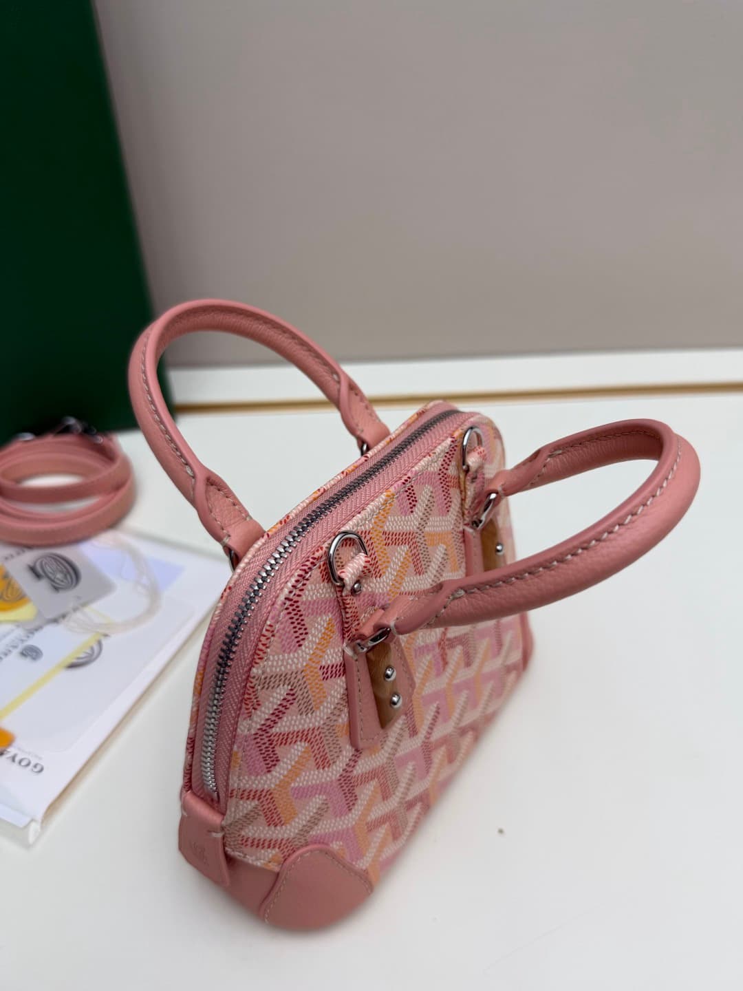 Goyard Vendôme Nano bag in Goyardine coated canvas Pink  High