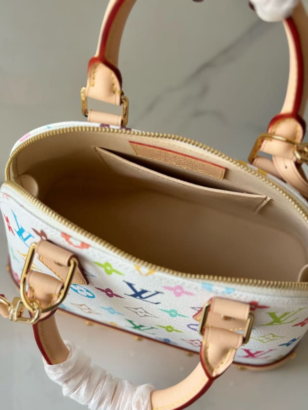 Louis Vuitton x Murakami Alma BB Monogram coated canvas M13078 High
