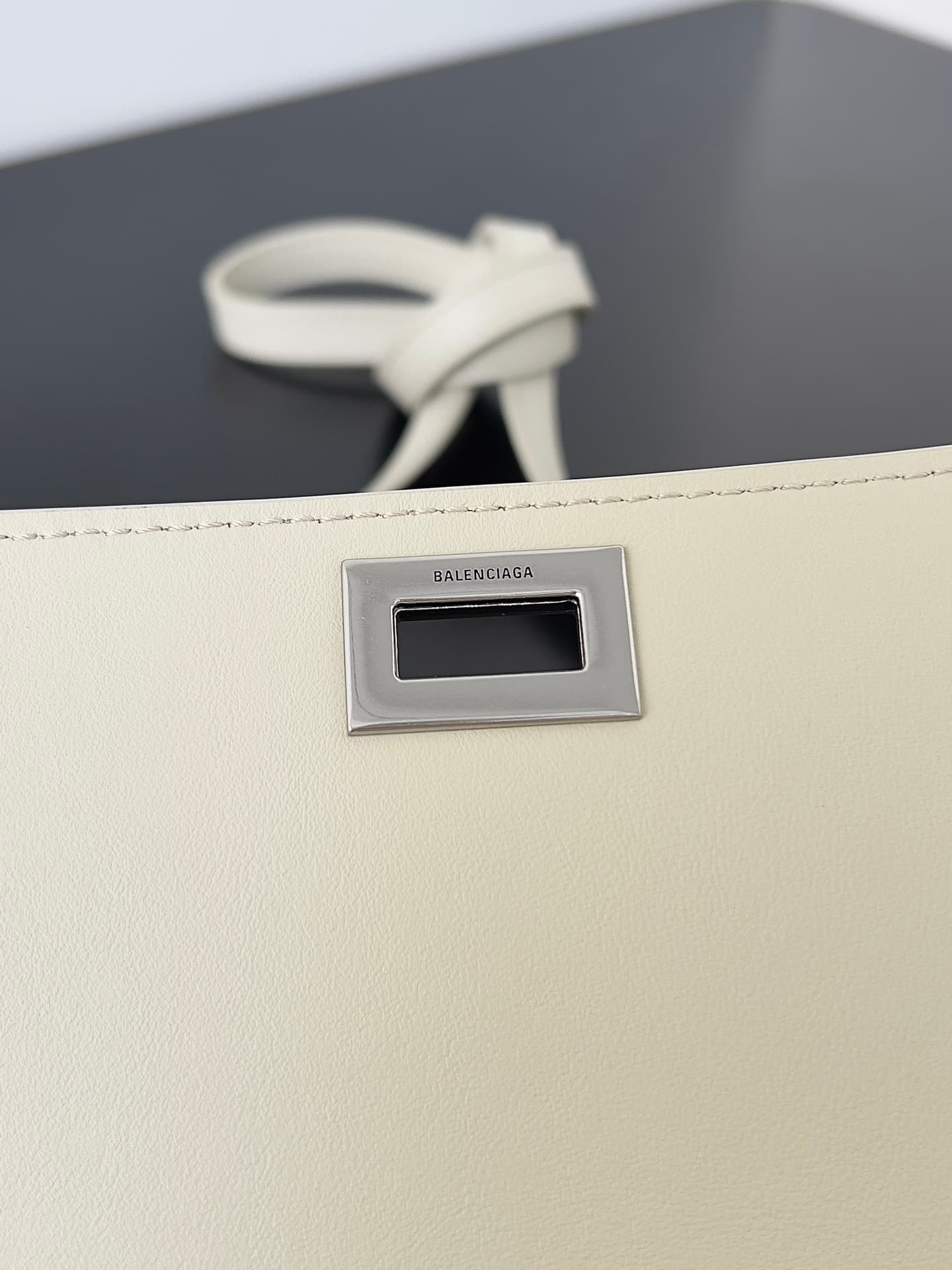 Balenciaga Bel Air Small Clutch On Strap smooth leather High