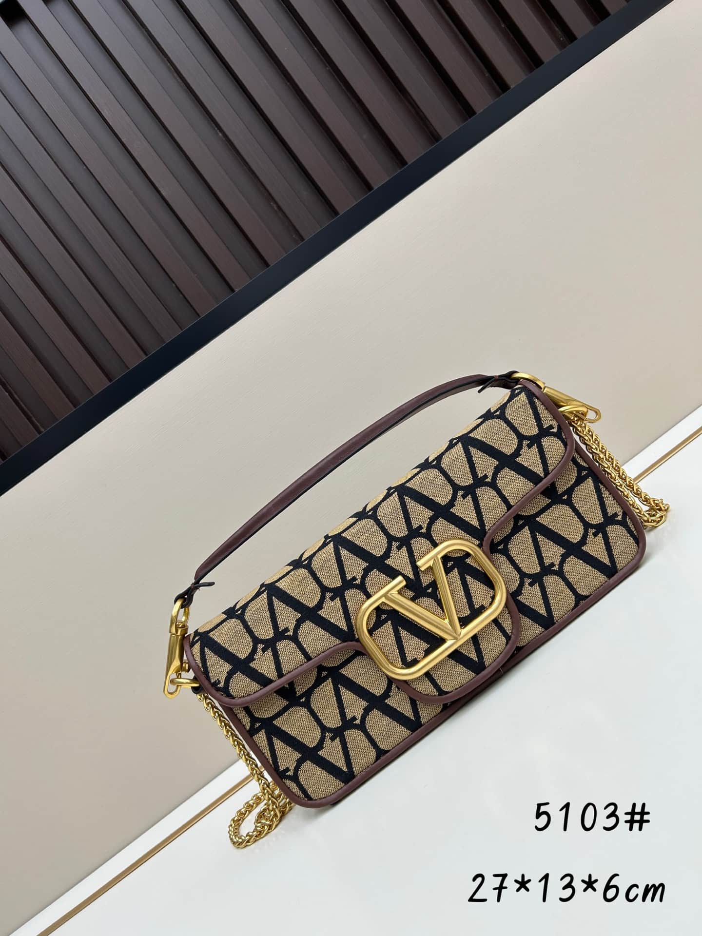 Valentino VLogo Garavani Loco Shoulder Bag in Toile Iconographe High