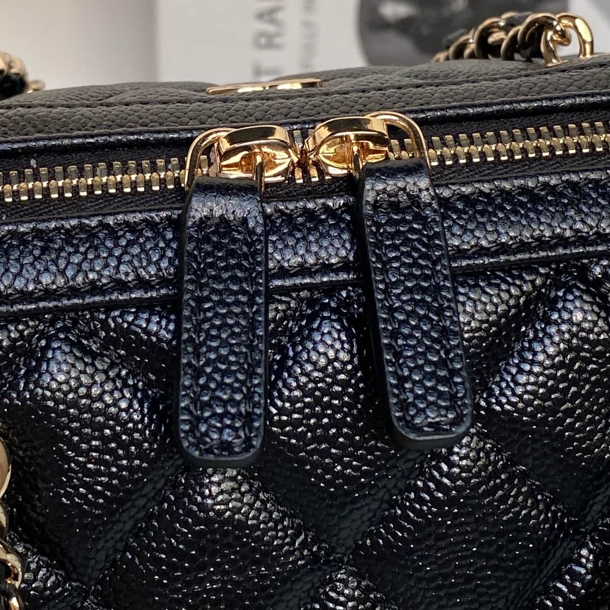 Chanel Classic Clutch with Chain Grained Calfskin & Gold-Tone Metal Black AP4474 High