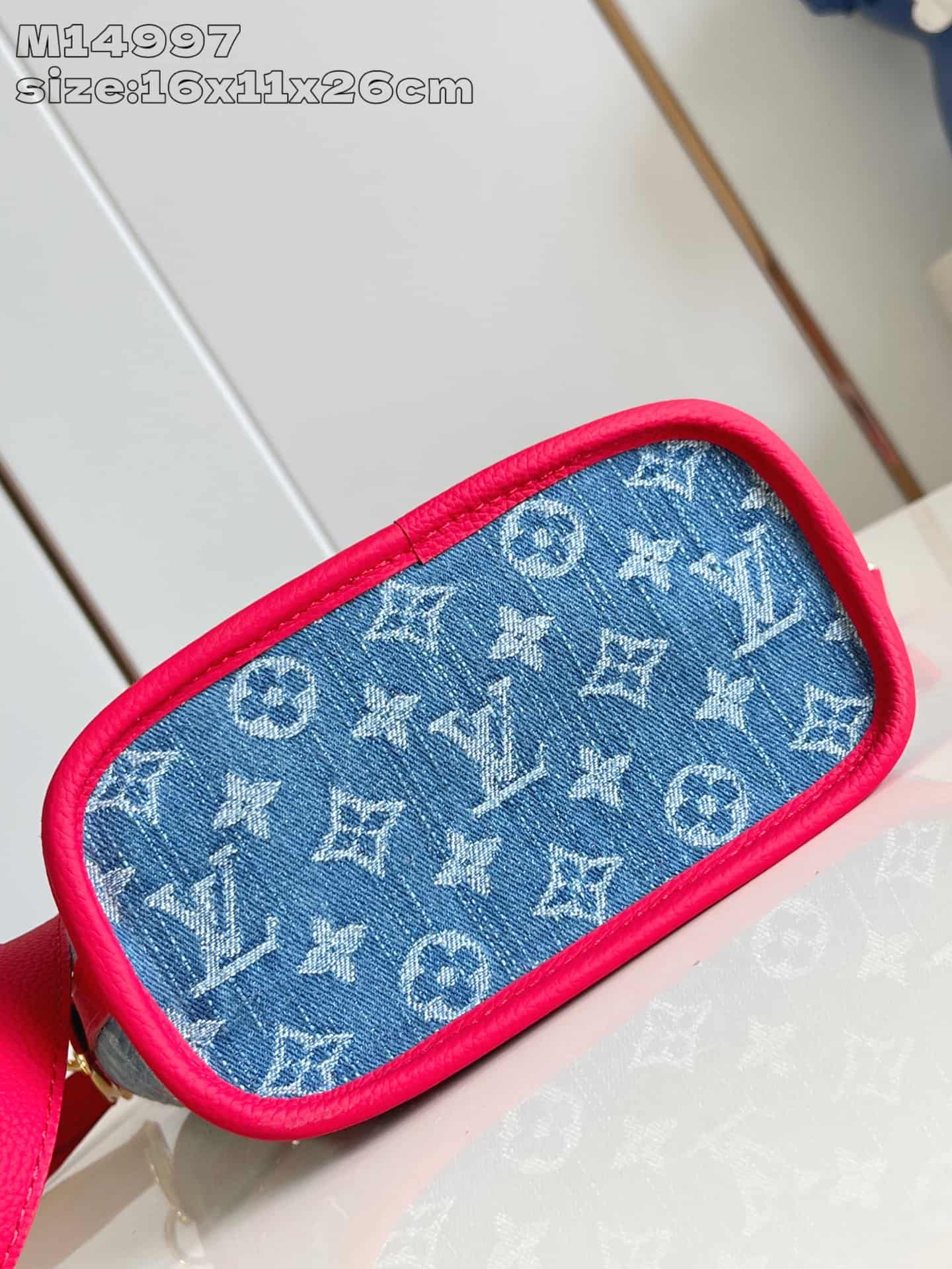 Louis Vuitton x Murakami Neverfull Inside Out BB Monogram cherry denim M14997 High