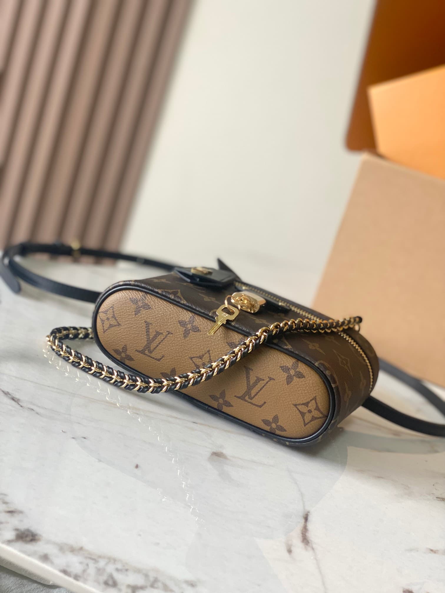 Louis Vuitton Vanity Chain Pouch Monogram coated canvas M47125 TOP