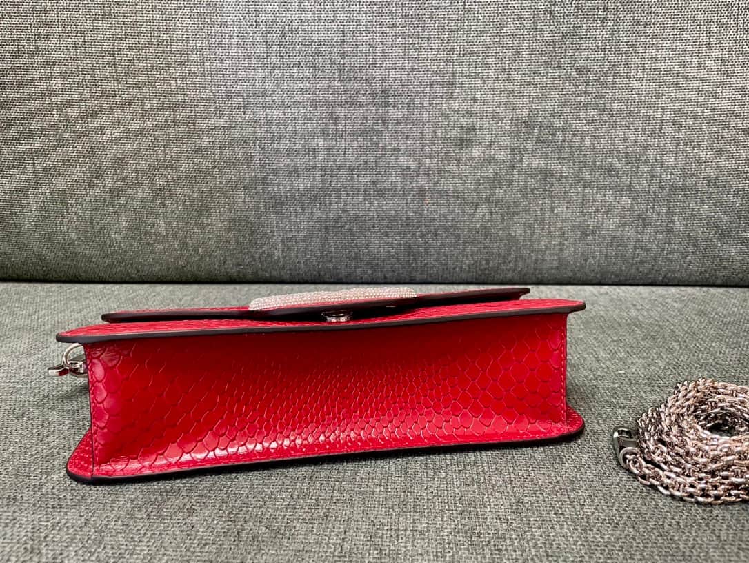 Valentino Garavani MINILOC small shoulder bag 1133L Calfskin Red High