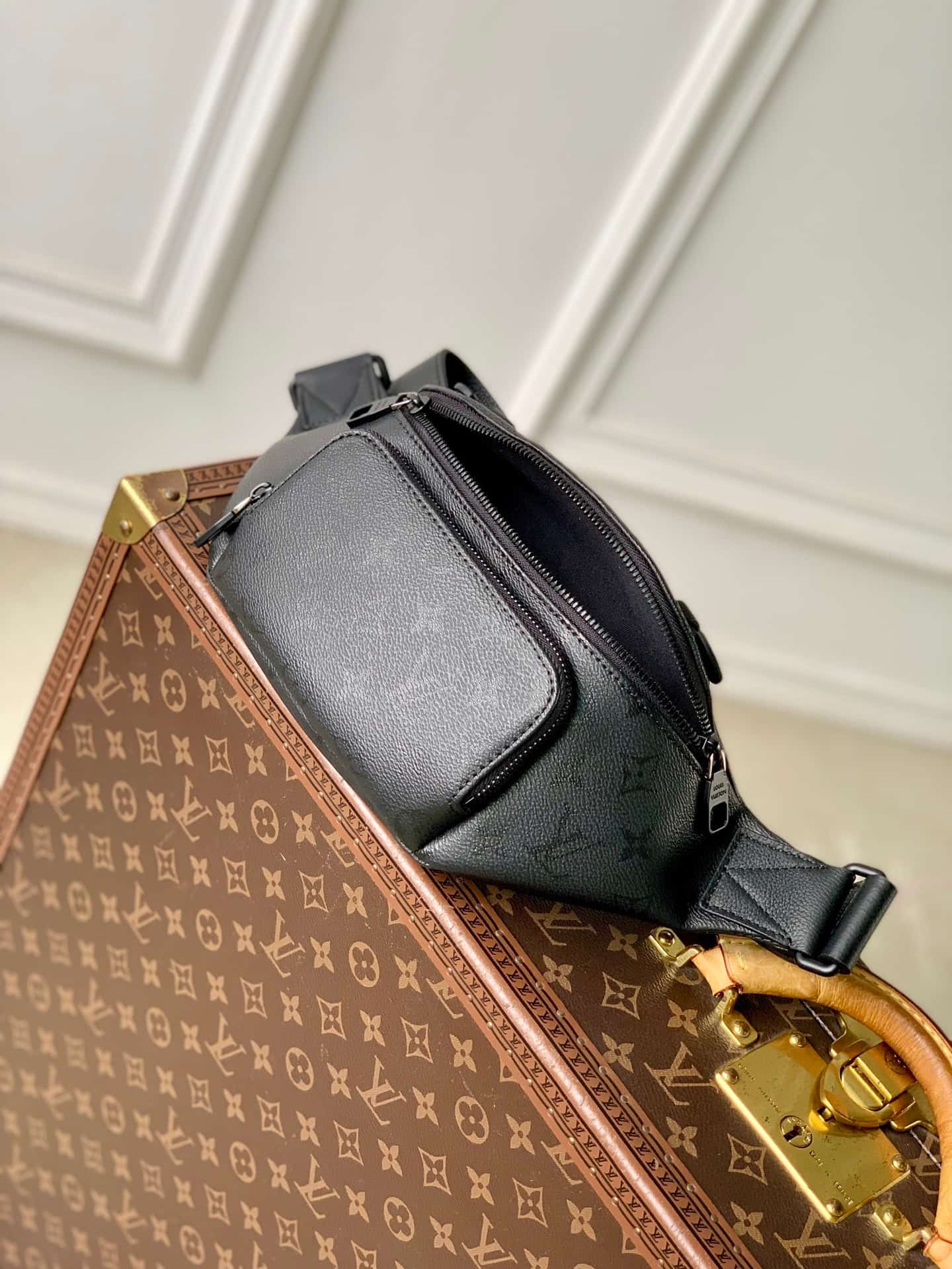 Louis Vuitton Rush Bumbag Black Monogram Midnight coated canvas M26763 High