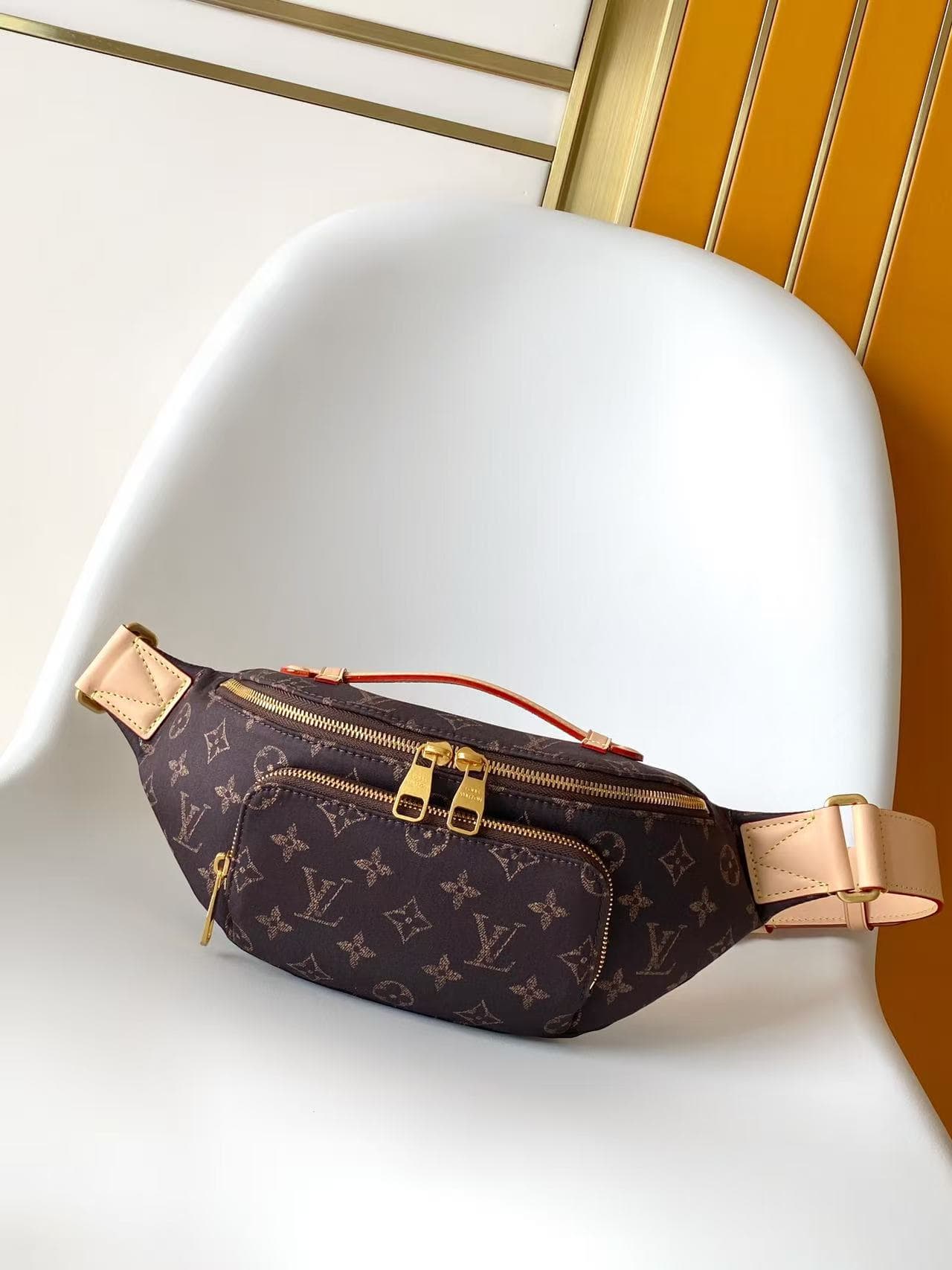 Louis Vuitton Rush Bumbag Louis Vuitton Silk Tech Monogram M2A452 High