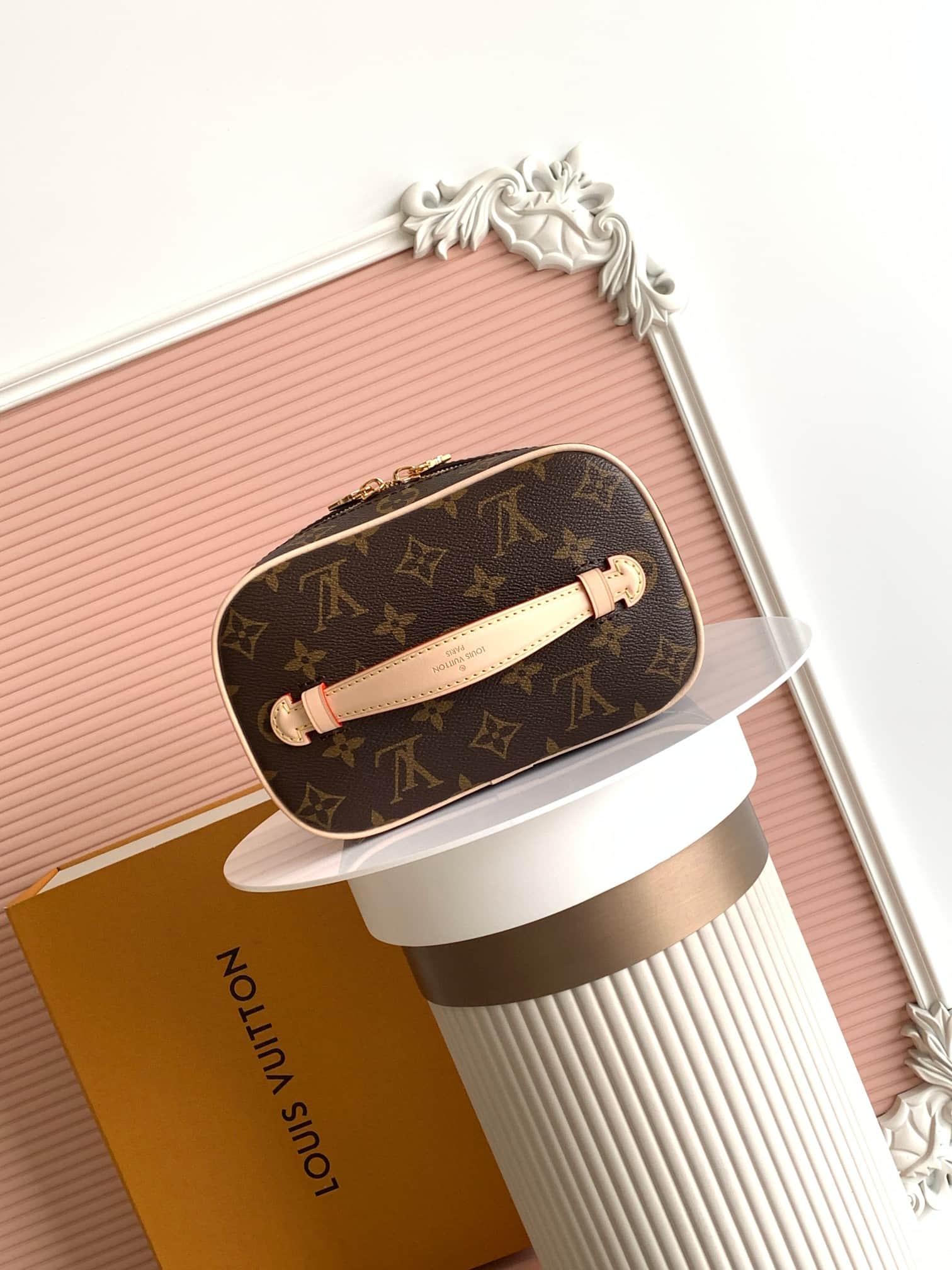 Louis Vuitton Nice Mini vanity Monogram coated canvas M44495 High